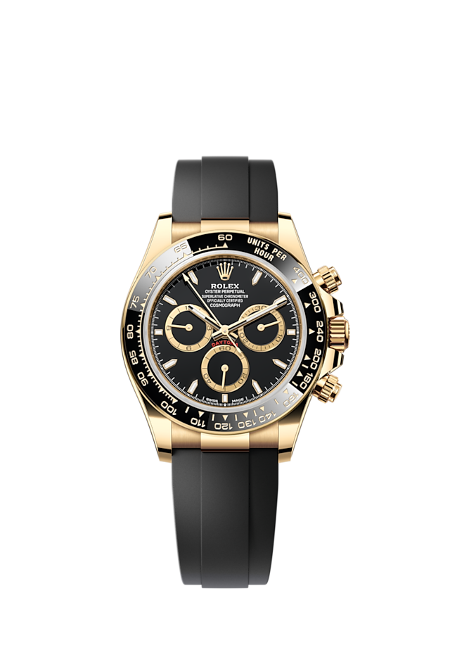 Rolex daytona gold clearance rubber