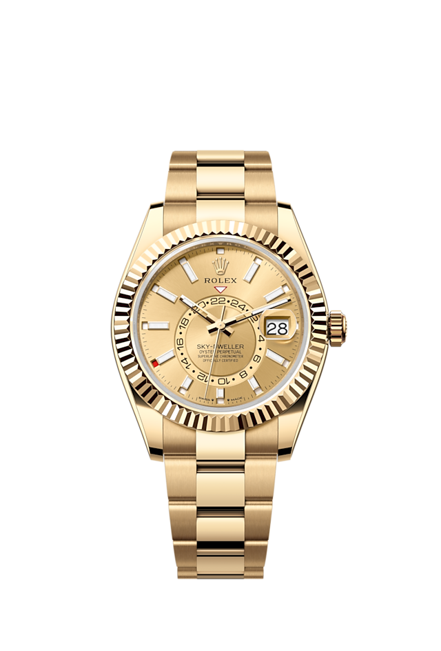 Rolex sky sale dweller 18k gold