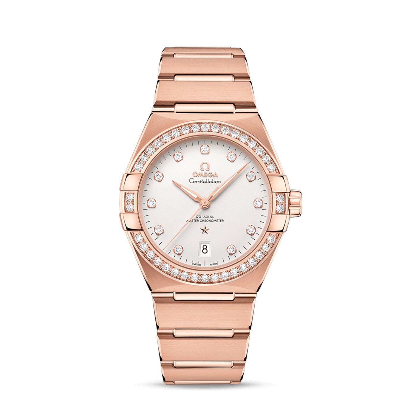 Omega pink gold watch best sale