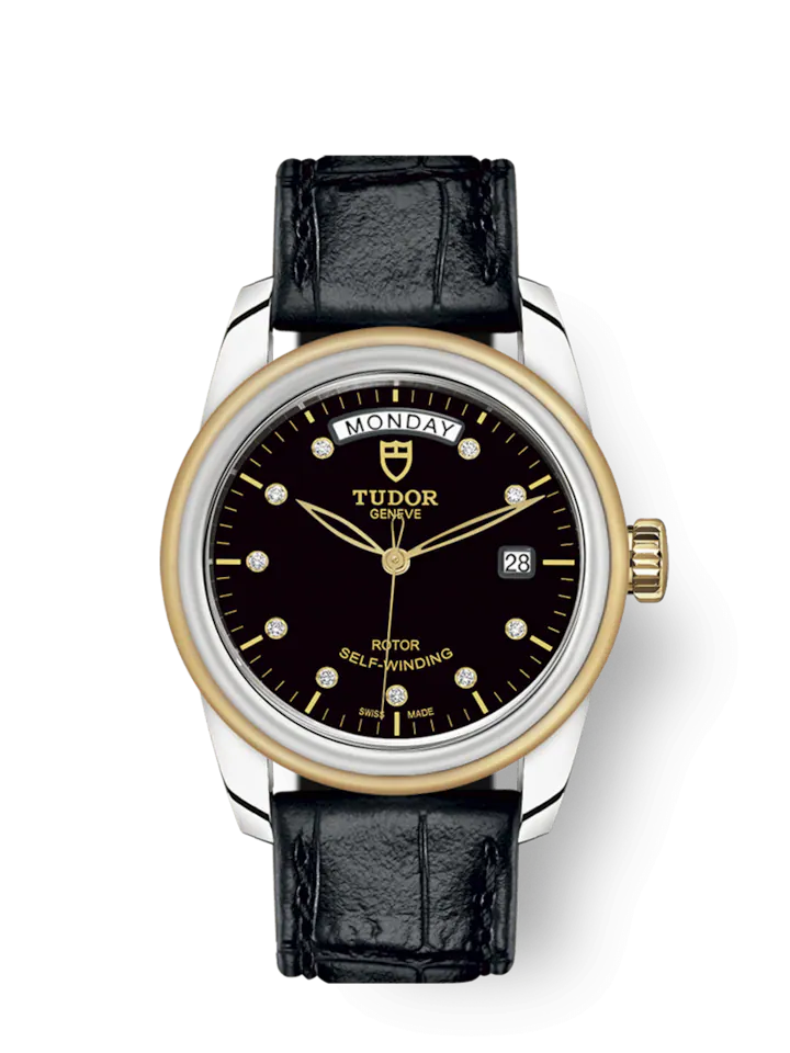 Tudor glamour 2025 day date diamond