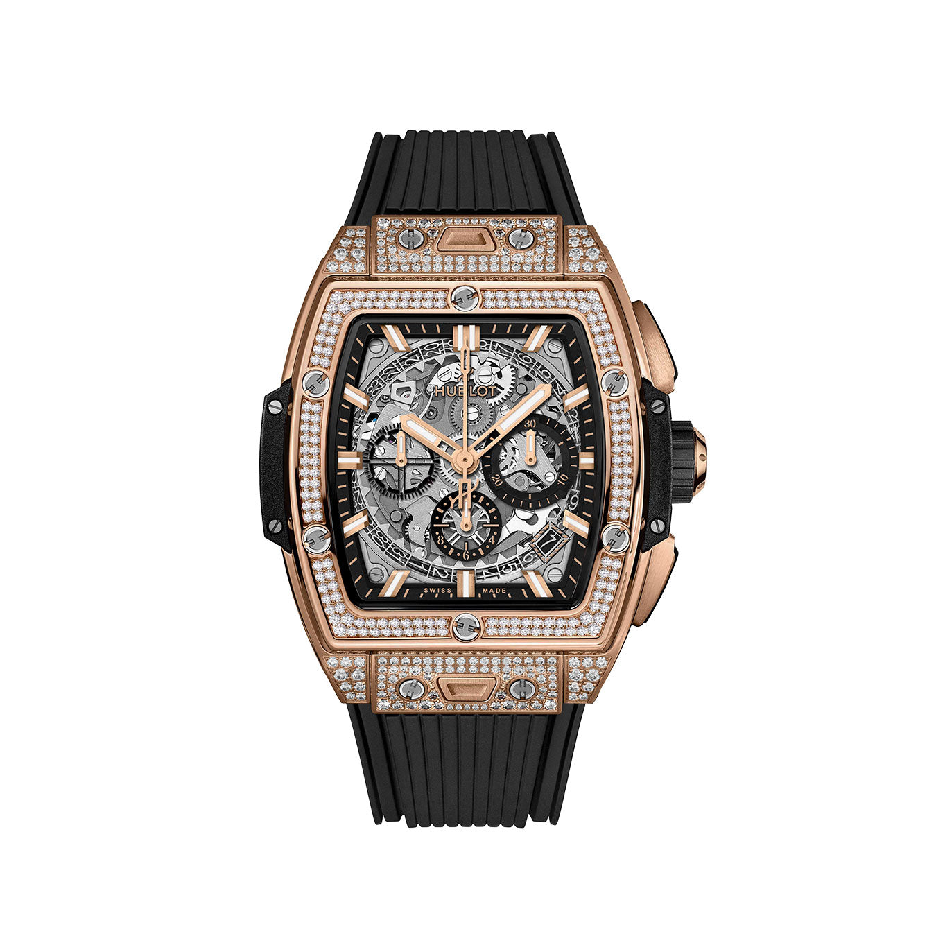 HUBLOT | Classic Fusion King Gold Full Pave Bracelet