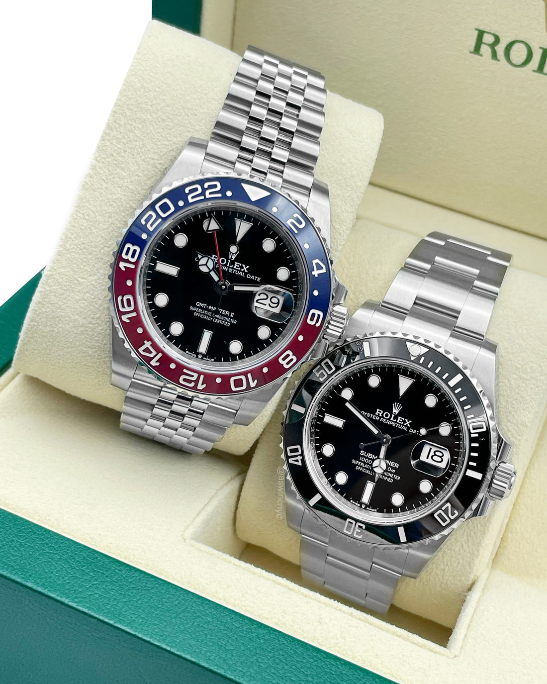 Rolex GMT-Master II Pepsi and Rolex Submariner Date