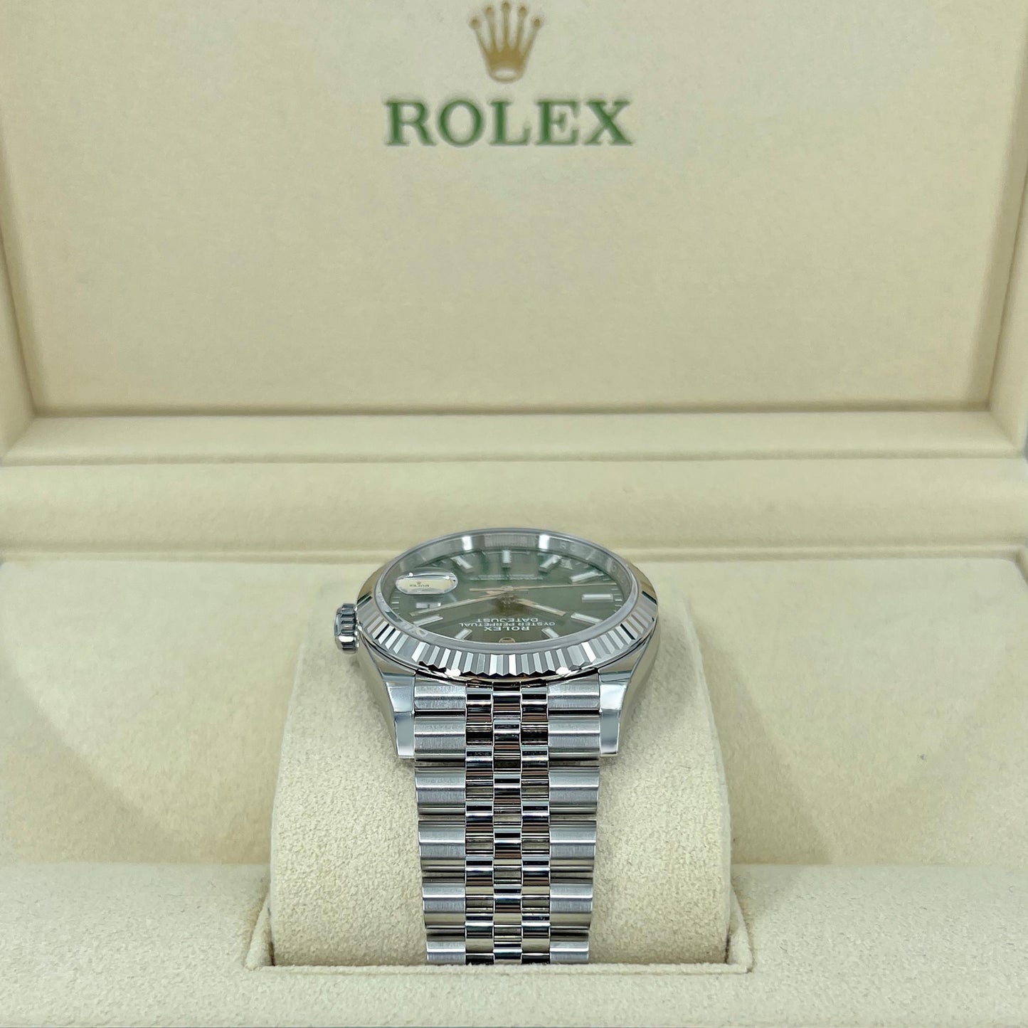 Rolex Datejust 36mm, Oystersteel and 18k White Gold, Ref# 126234-0051