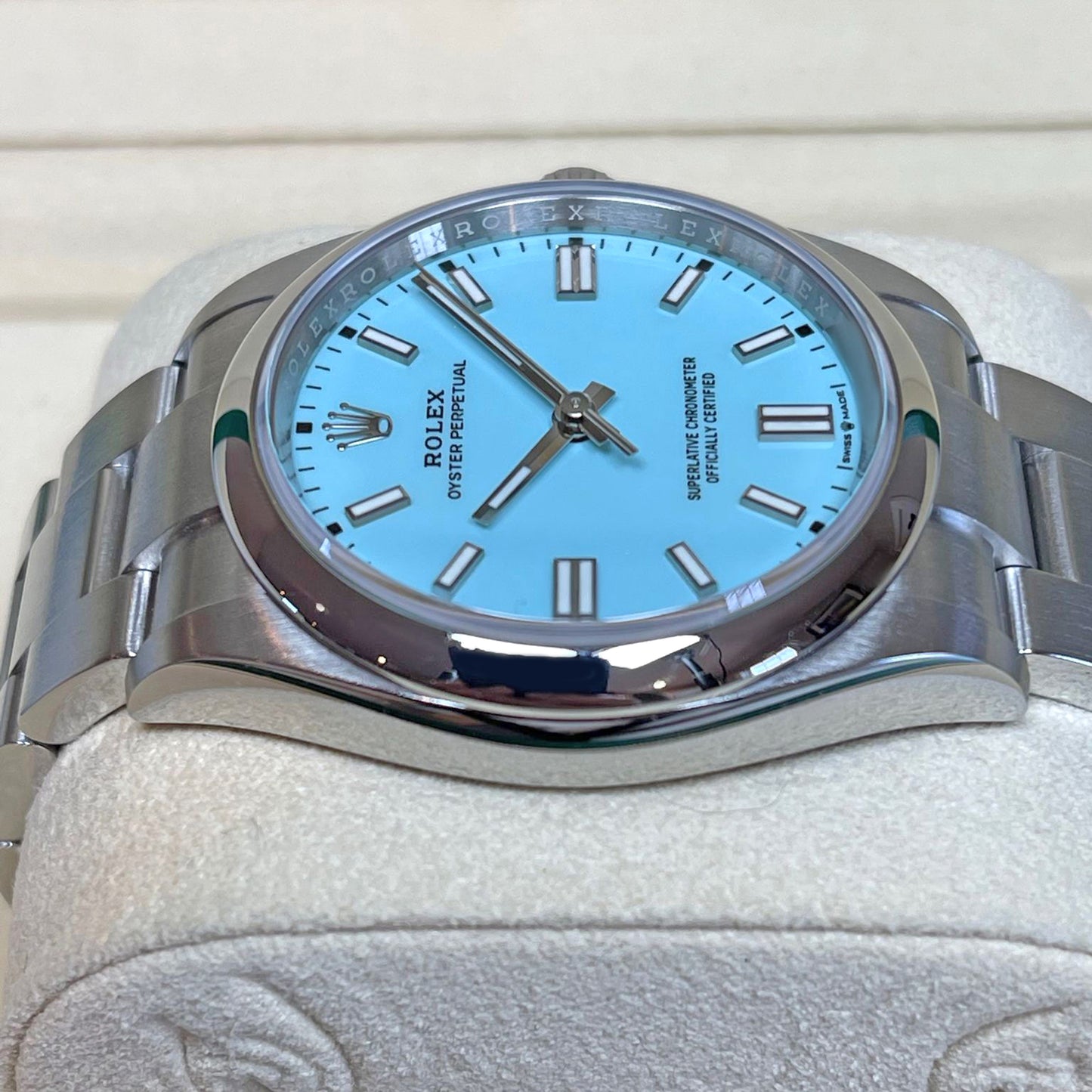 Rolex Oyster Perpetual 36, Turquoise blue dial, 36mm, Oystersteel Ref# 126000-0006