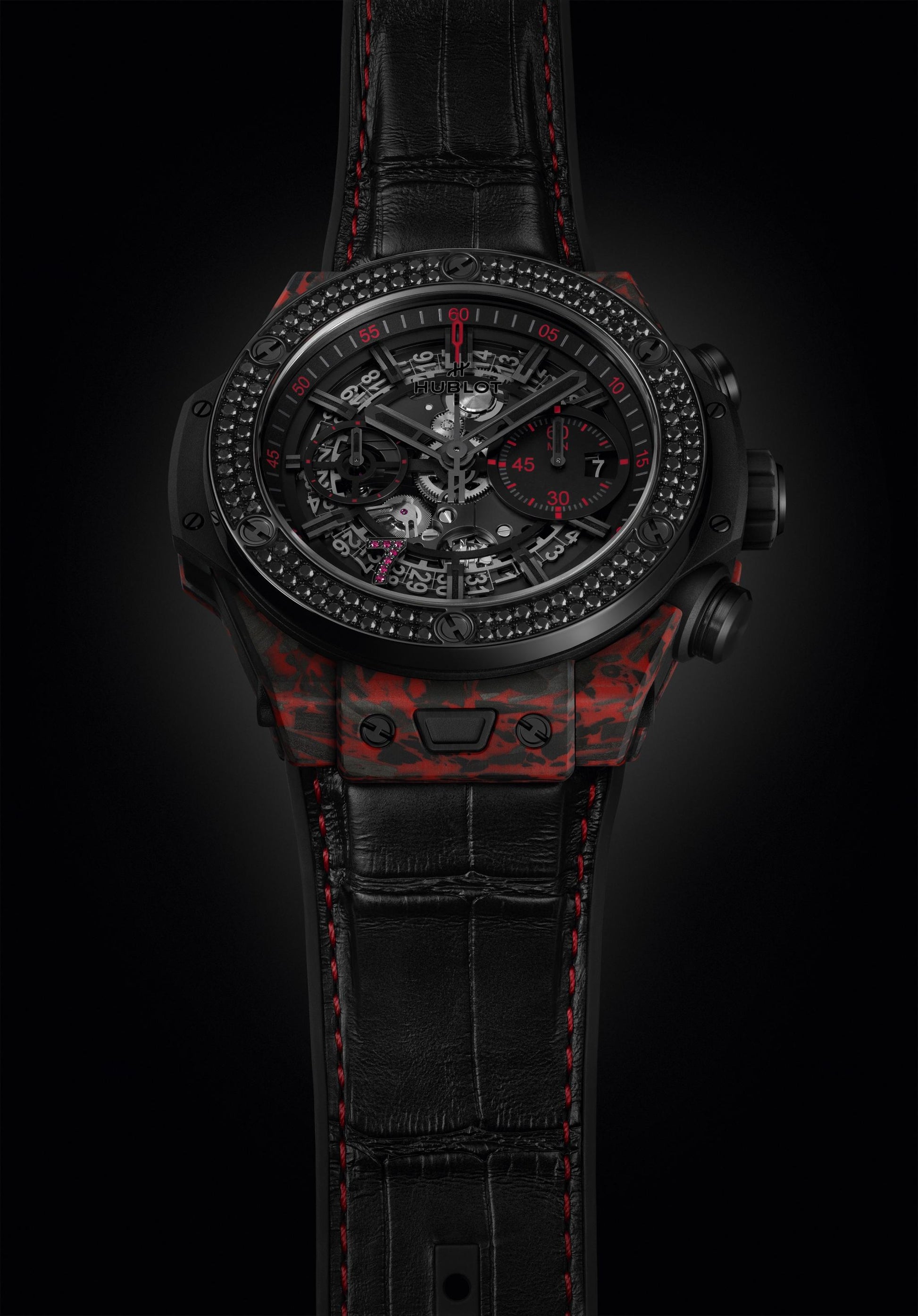 Hublot hot sale black diamonds