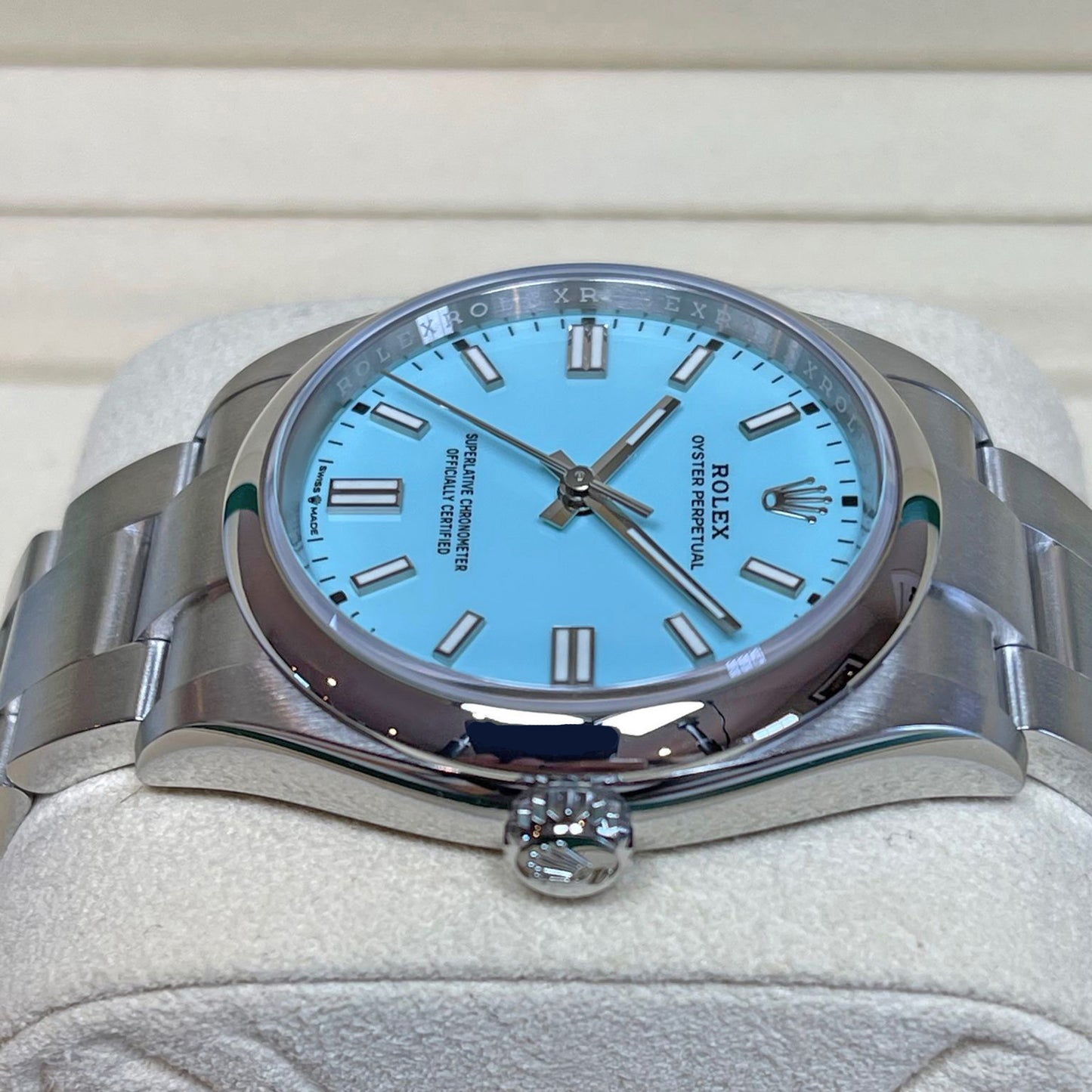 Rolex Oyster Perpetual 36, Turquoise blue dial, 36mm, Oystersteel Ref# 126000-0006