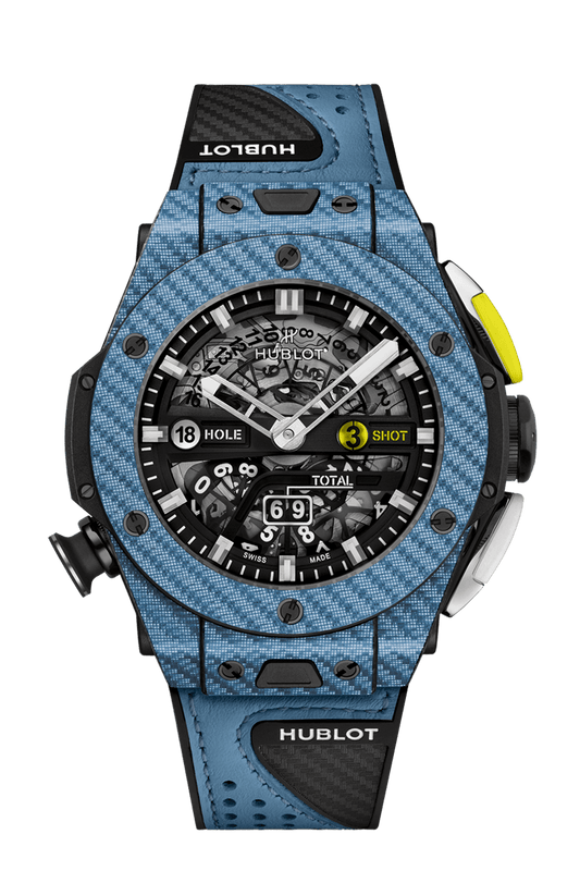 Hublot Big Bang Unico Golf Sky Blue Carbon, 45mm, Ref# 416.YE.1120.VR