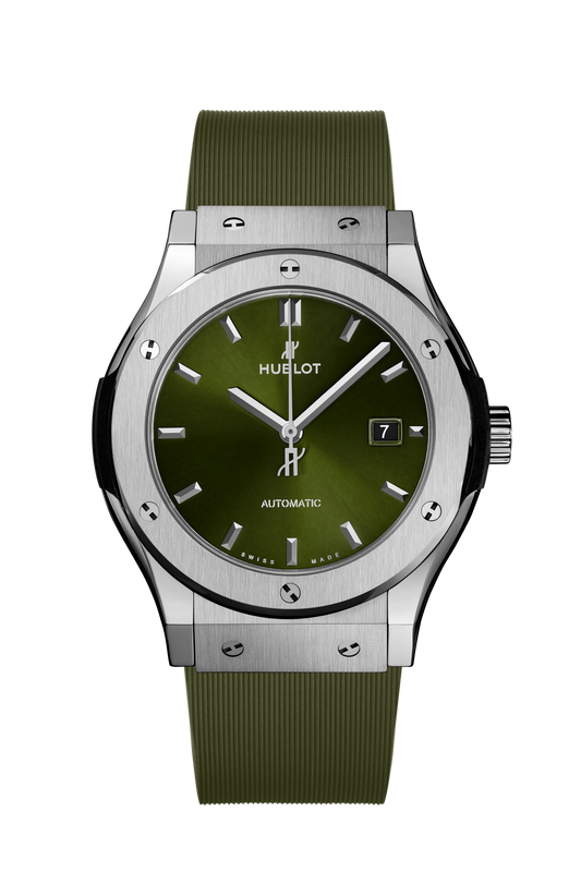 Hublot Classic Fusion Titanium Green Ref# 542.NX.8970.RX