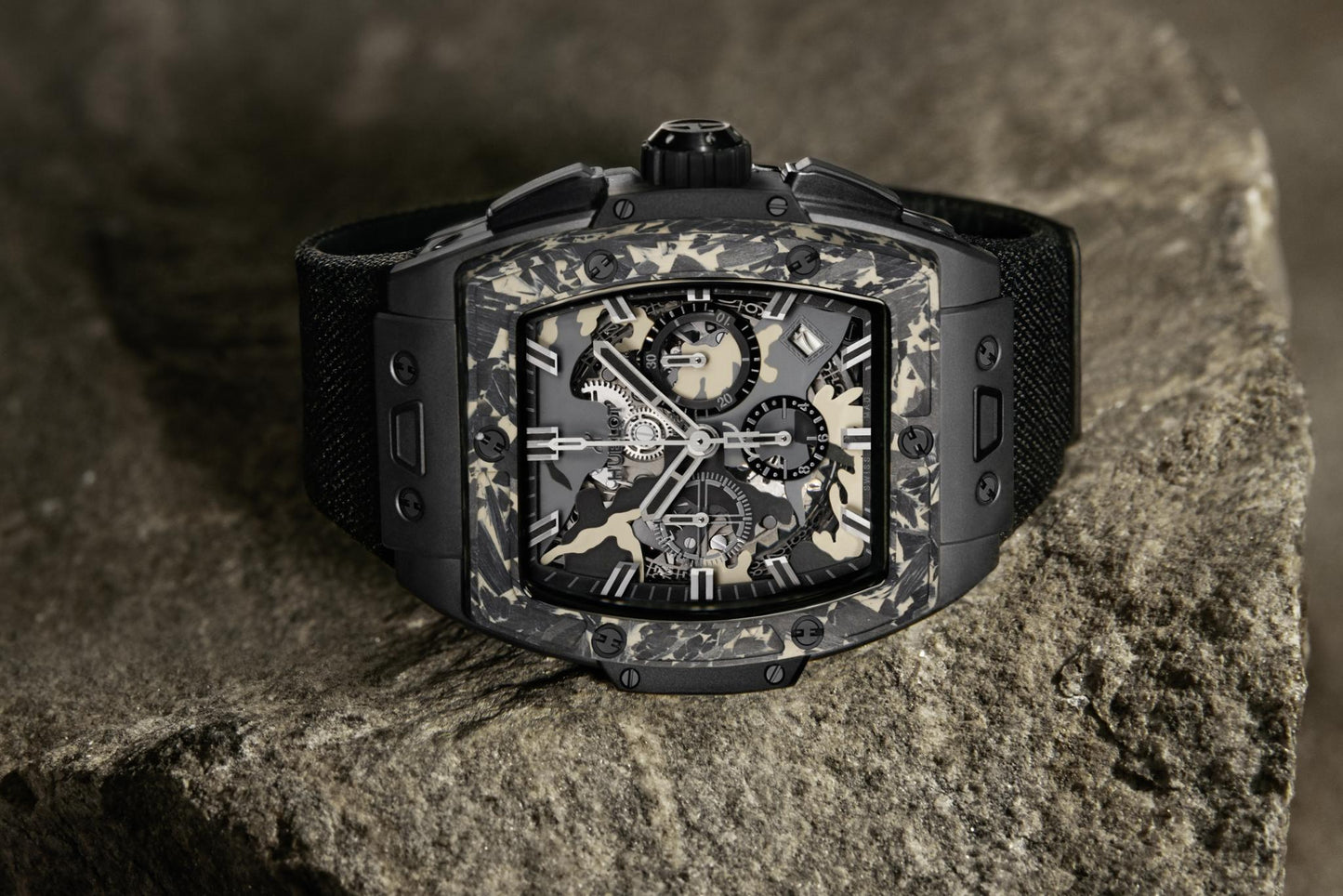 Hublot, Spirit of Big Bang Ceramic Carbon Beige Camo, Limited Edition, 42mm, Ref# 642 .CI.0191.RX.ECU23, main view 2