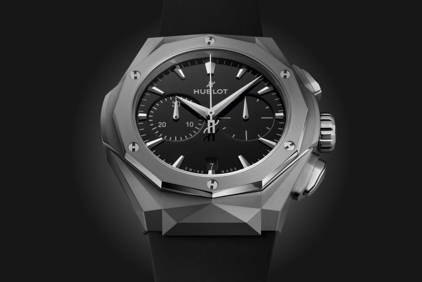 Hublot Classic Fusion Chronograph Orlinkski Titanium, 41mm, Ref# 549.NI.1270.RX.ORL23, Dial