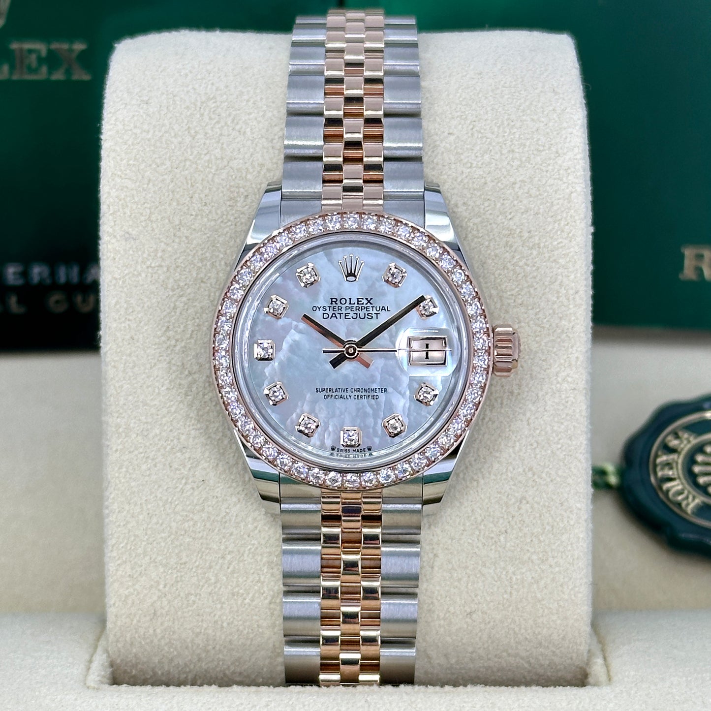 Rolex Lady-Datejust 28, Oystersteel and 18k Everose Gold, Ref# 279381RBR-0013