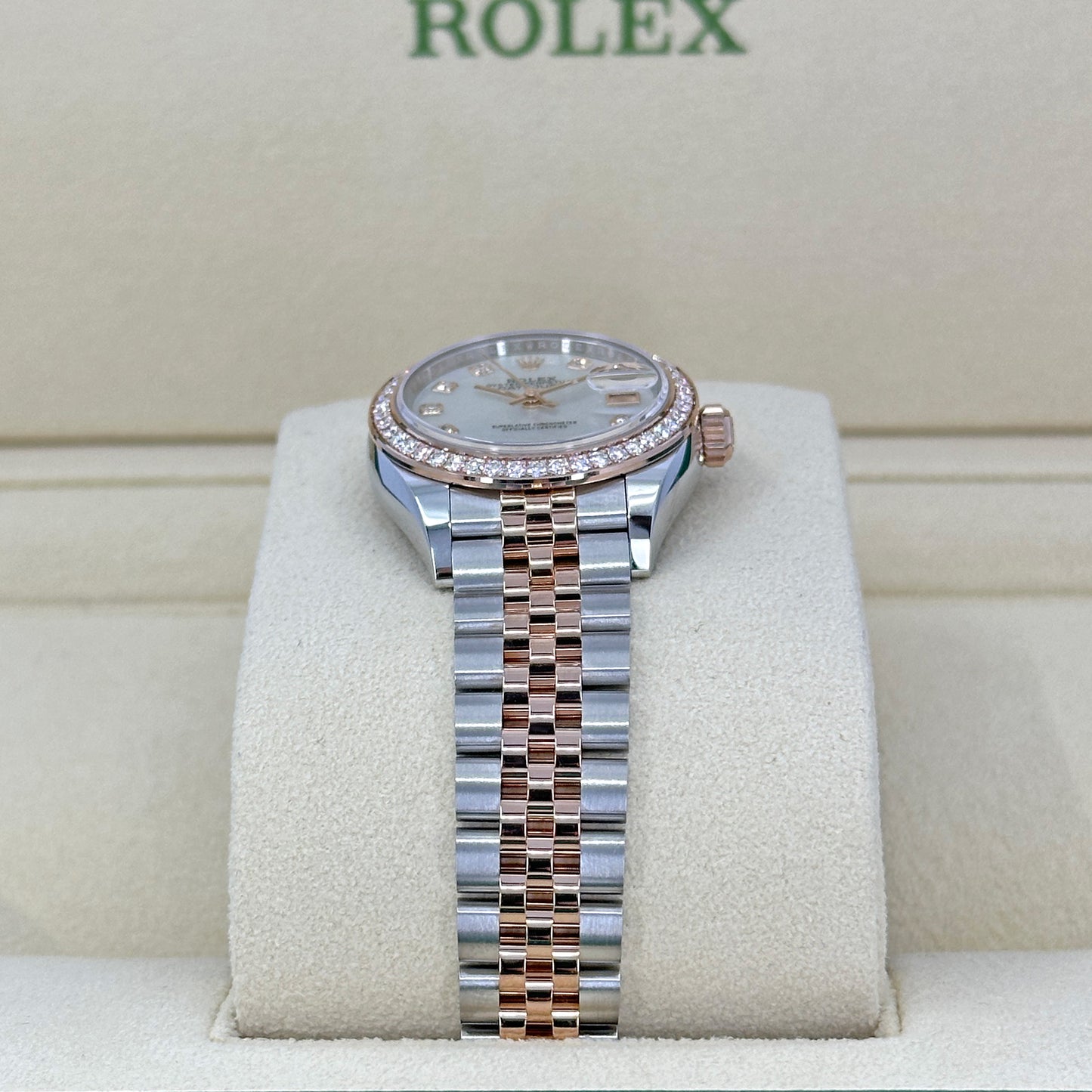 Rolex Lady-Datejust 28, Oystersteel and 18k Everose Gold, Ref# 279381RBR-0013