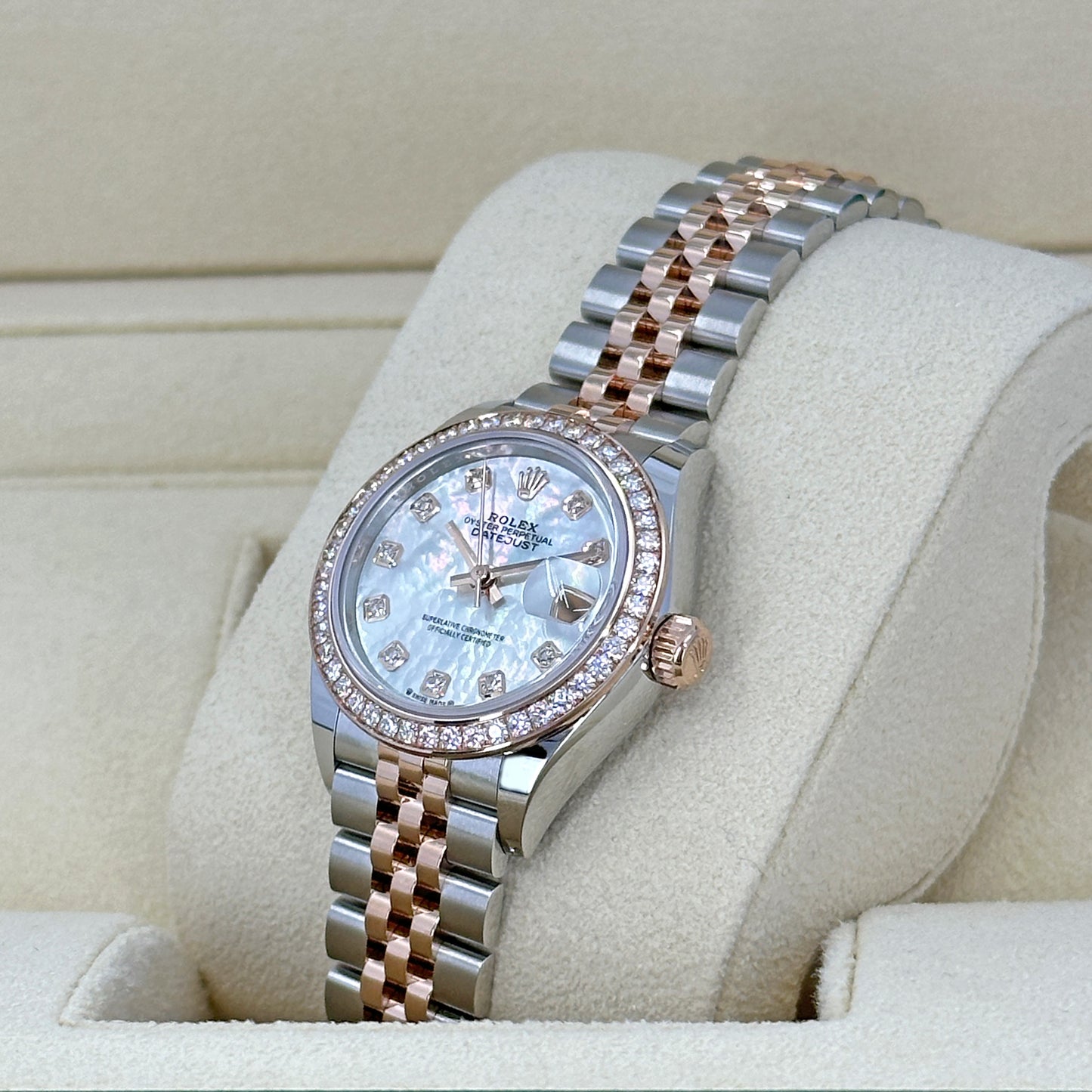 Rolex Lady-Datejust 28, Oystersteel and 18k Everose Gold, Ref# 279381RBR-0013