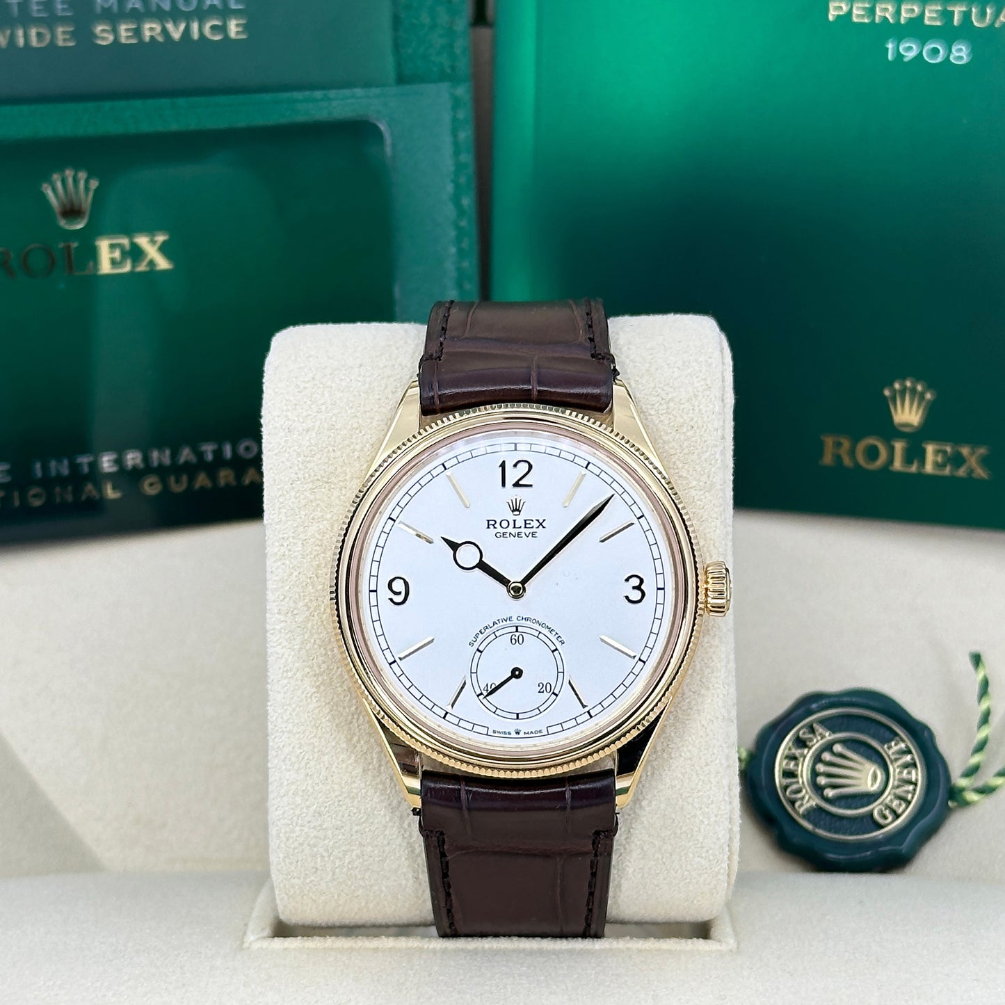 Rolex Perpetual 1908, 39mm, 18k Yellow Gold, Ref# 52508-0006