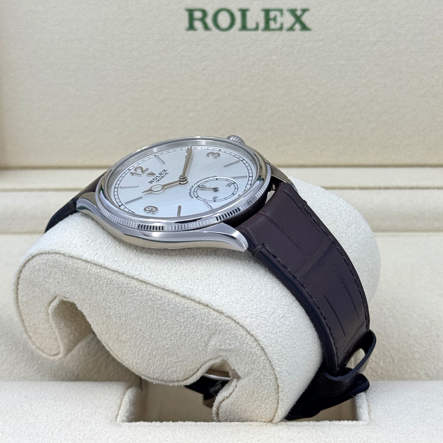 Rolex Perpetual 1908, 39mm, 18k White Gold, Ref# 52509-0006