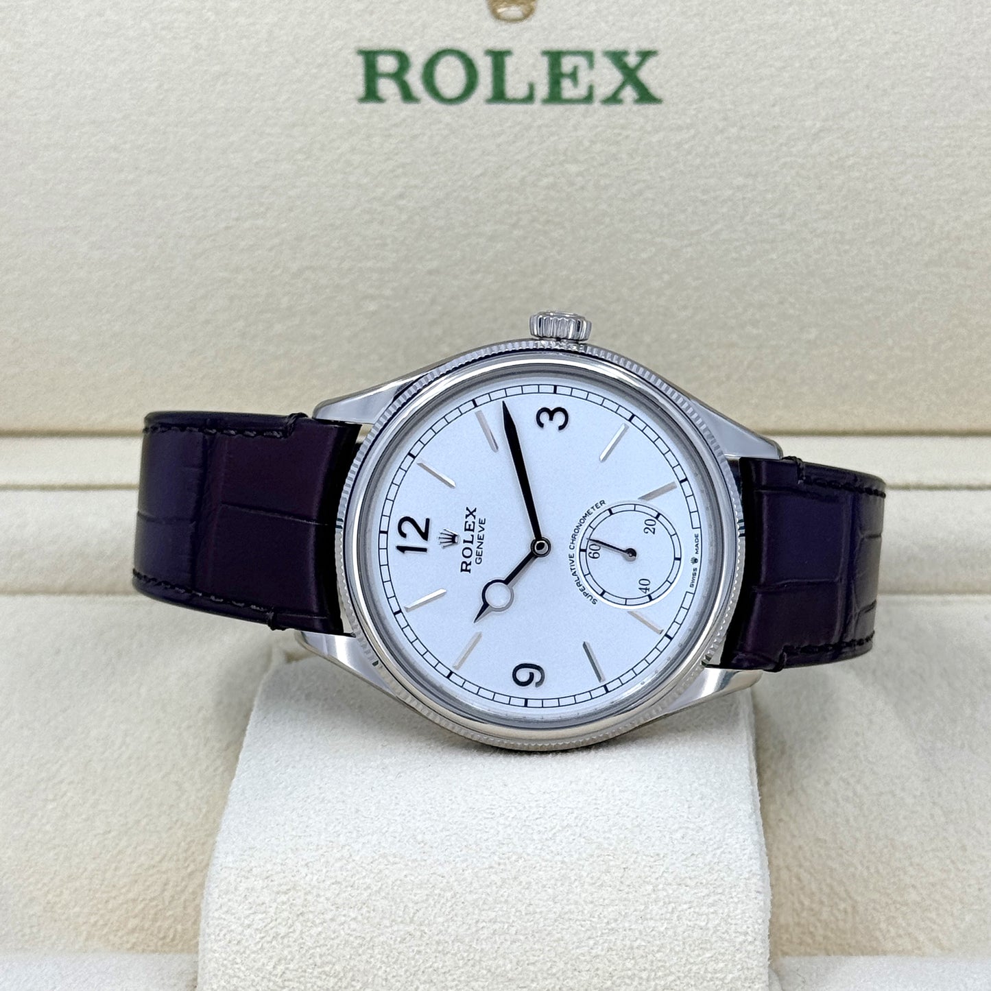 Rolex Perpetual 1908, 39mm, 18k White Gold, Ref# 52509-0006