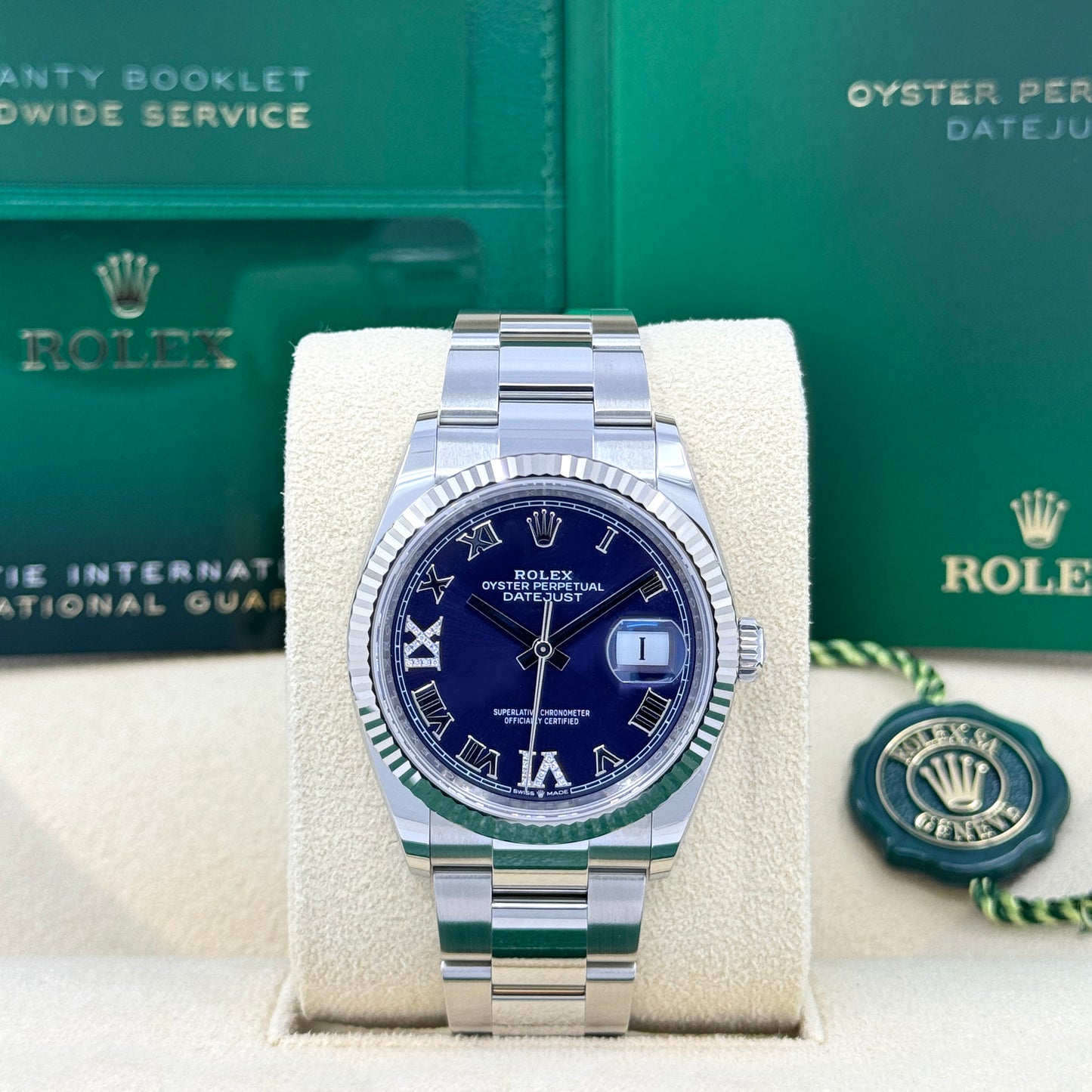 Rolex Datejust 36, Stainless Steel and 18k White Gold, 36mm, Ref# 126234-0022