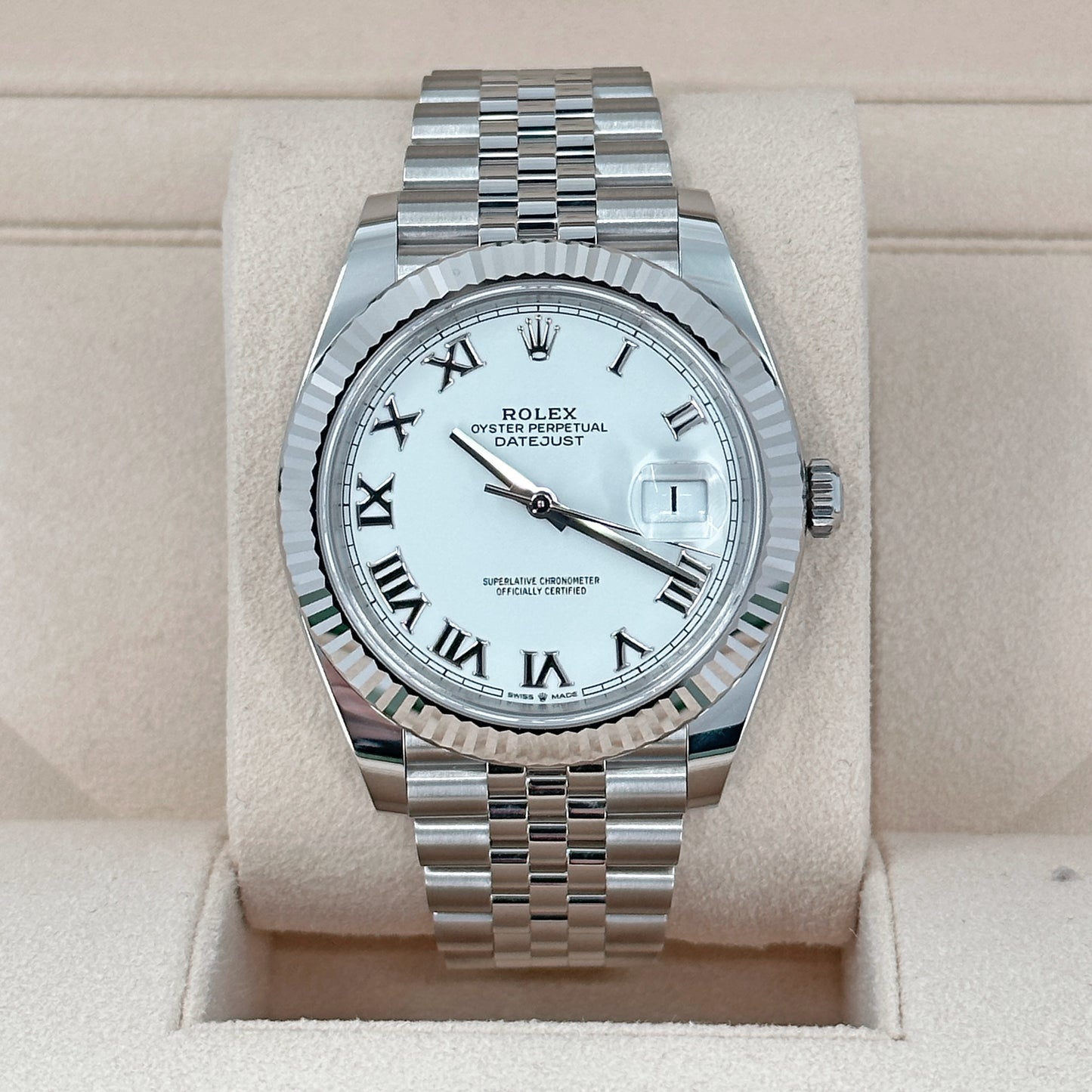 Rolex Datejust 41 Oystersteel and white gold Ref# 126334-0024