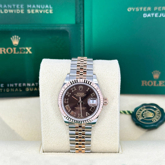 Rolex Lady-Datejust 28, Oystersteel and 18k Everose Gold, Ref# 279171-0009