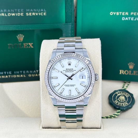 Rolex Datejust 41, Stainless Steel and 18k White Gold, 41mm, Ref# 126334-0009