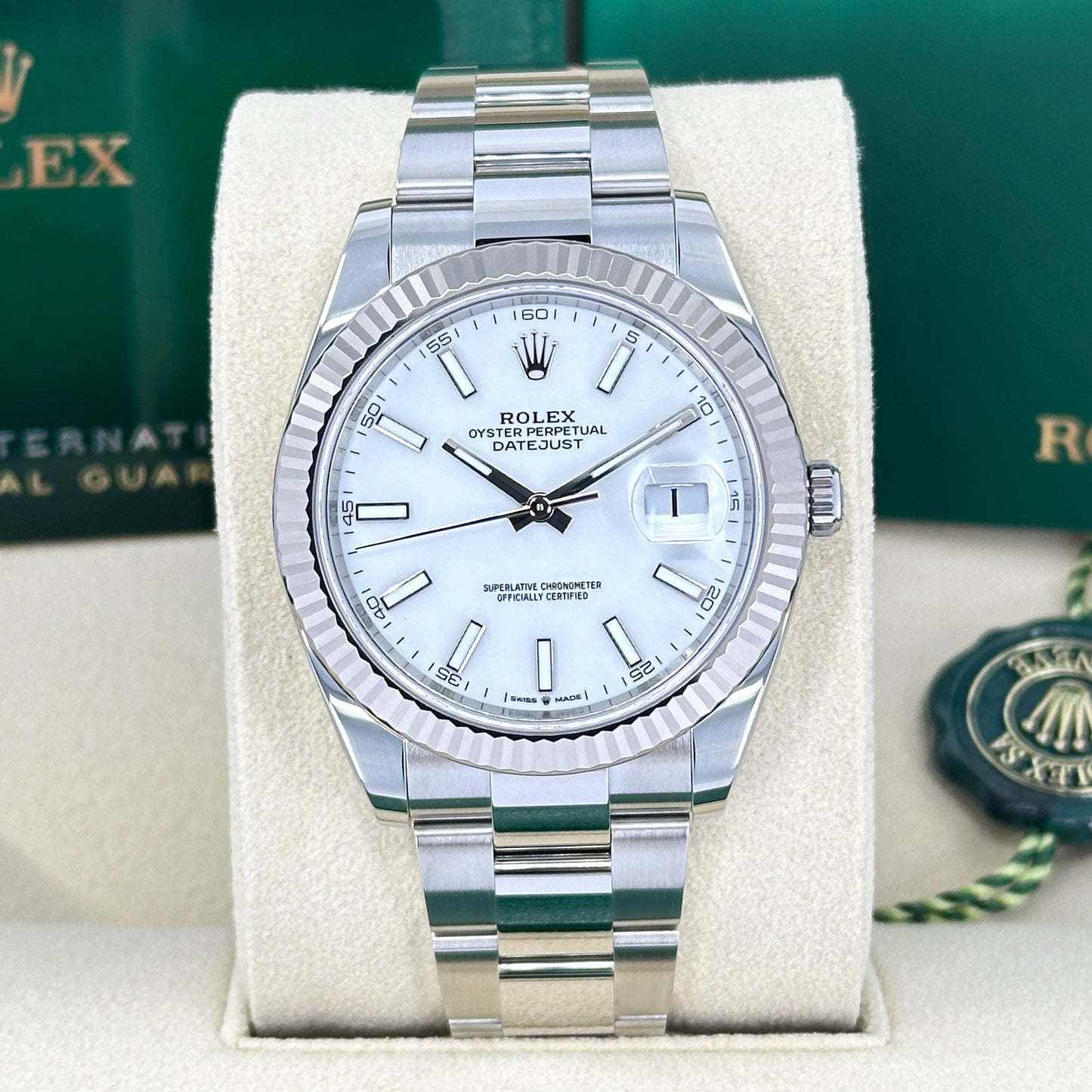 Rolex Datejust 41, Stainless Steel and 18k White Gold, 41mm, Ref# 126334-0009