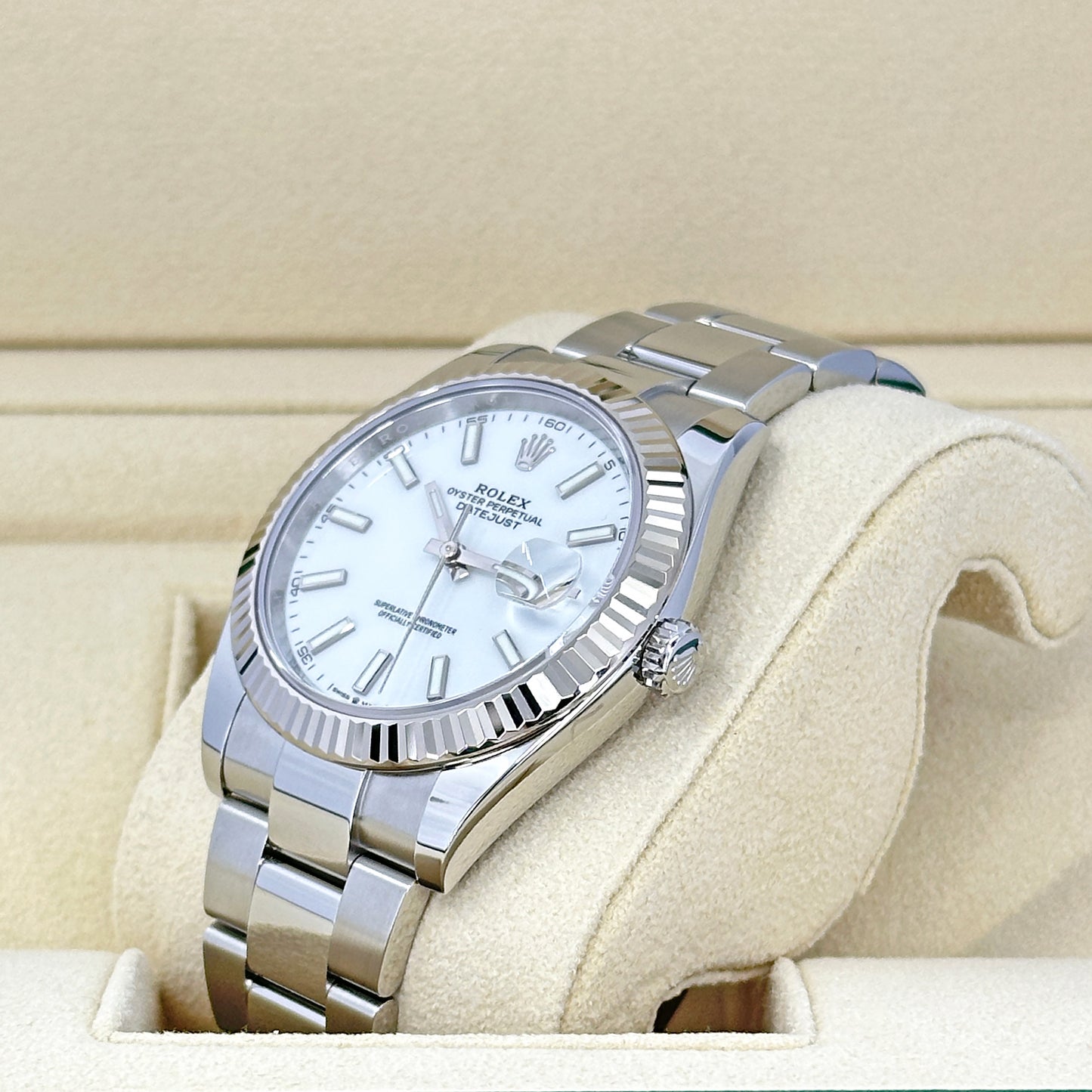 Rolex Datejust 41, Stainless Steel and 18k White Gold, 41mm, Ref# 126334-0009