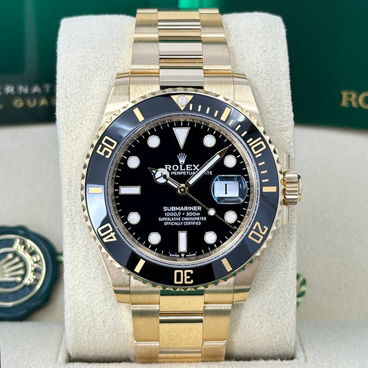 Rolex Submariner Date, 18k Yellow Gold, 41mm, Ref# 126618ln-0002