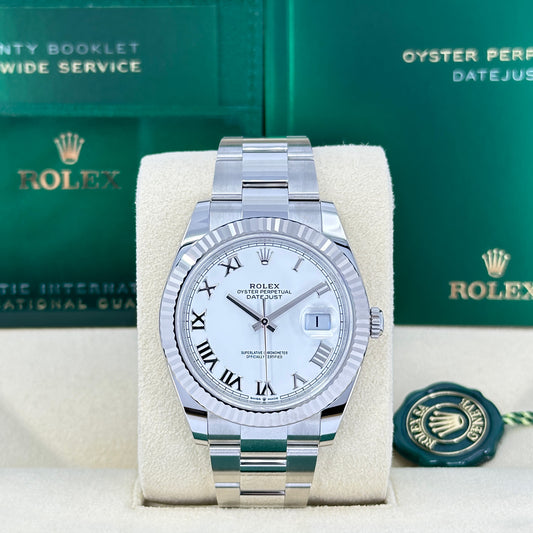 Rolex Datejust 41 Oystersteel and white gold Ref# 126334-0023