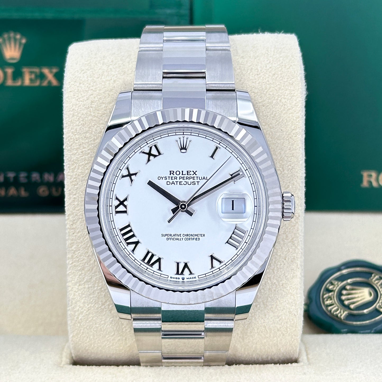 Rolex Datejust 41 Oystersteel and white gold Ref# 126334-0023