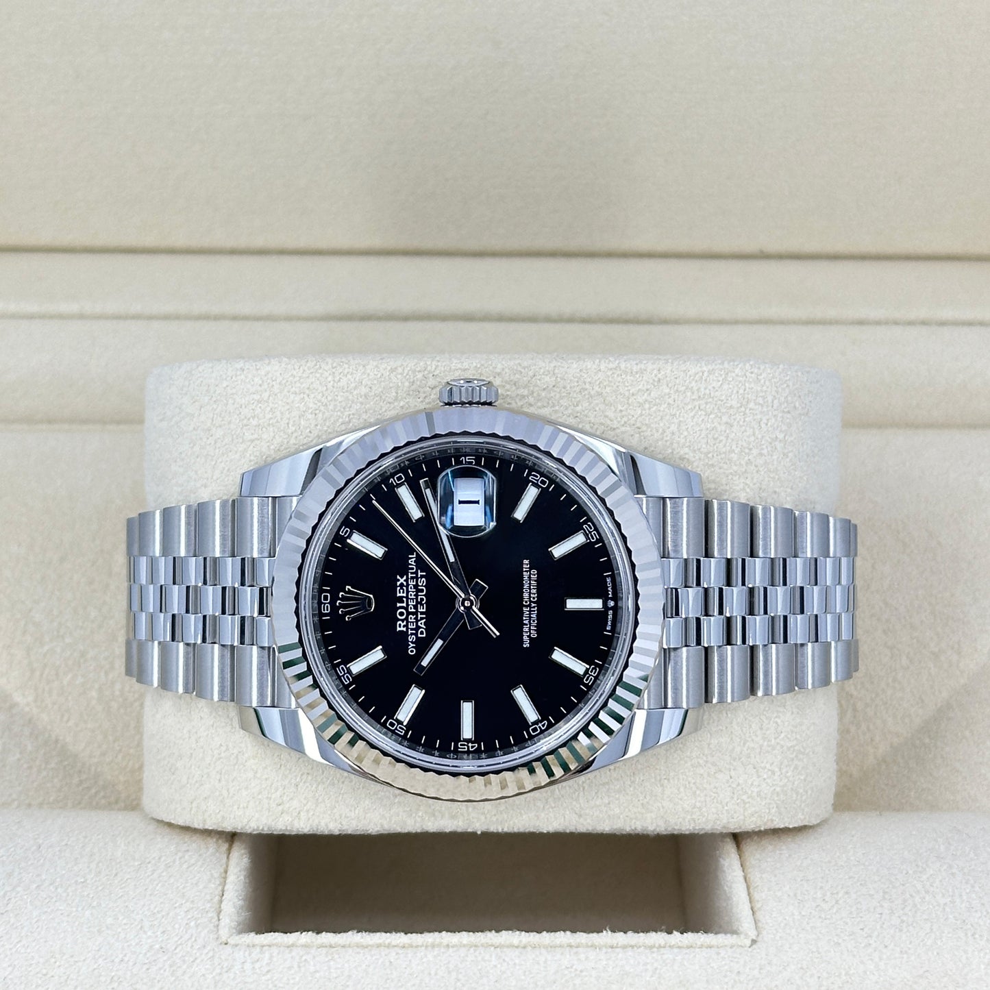 Rolex Datejust 41 Oystersteel and white gold Ref# 126334-0018