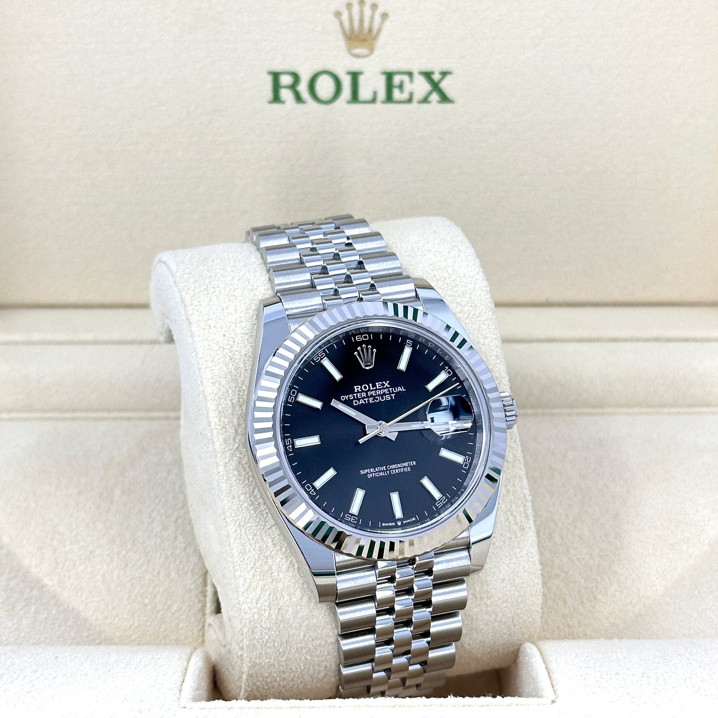 Rolex Datejust 41 Oystersteel and white gold Ref# 126334-0018