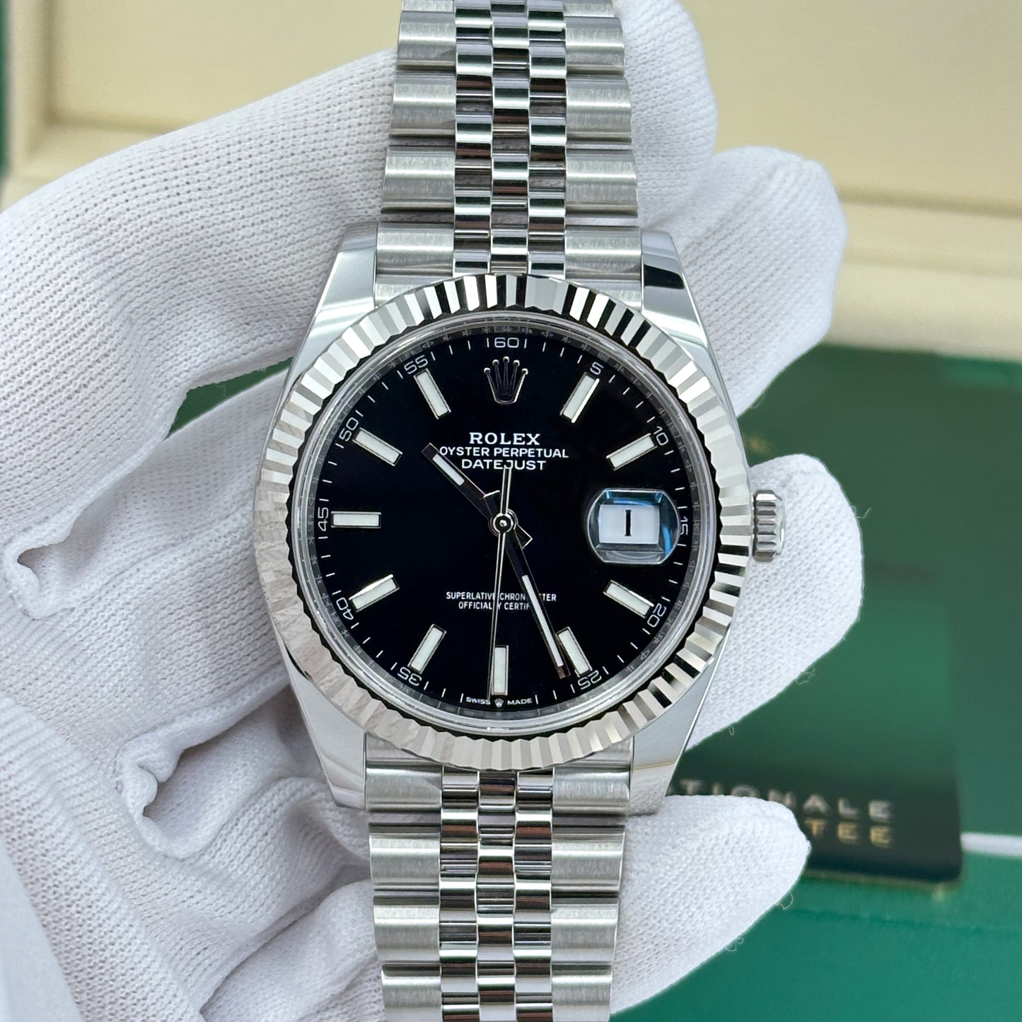 Rolex Datejust 41 Oystersteel and white gold Ref# 126334-0018