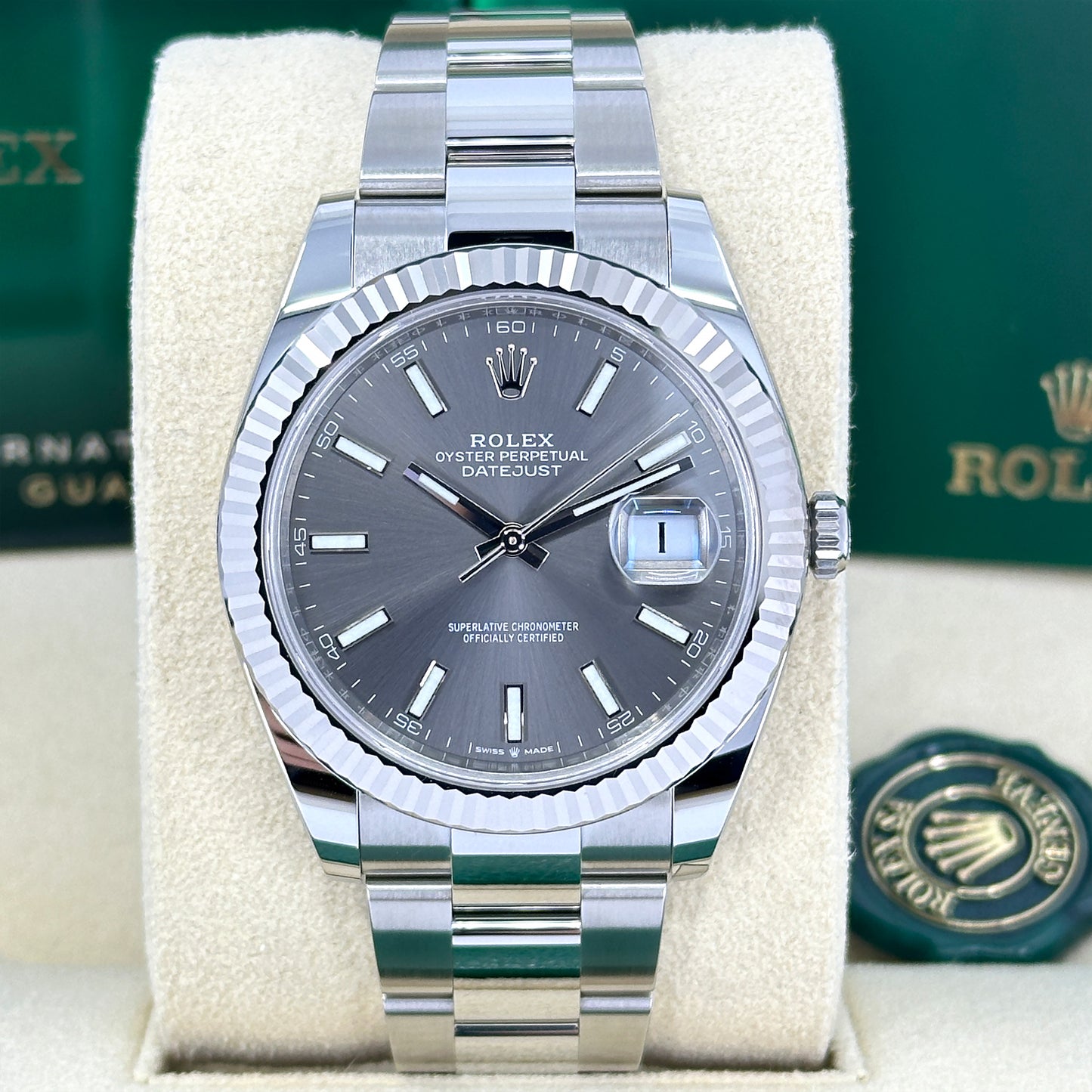 Rolex Datejust 41, Stainless Steel and 18k White Gold, 41mm, Ref# 126334-0013