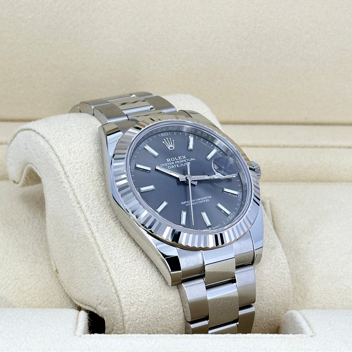 Rolex Datejust 41, Stainless Steel and 18k White Gold, 41mm, Ref# 126334-0013