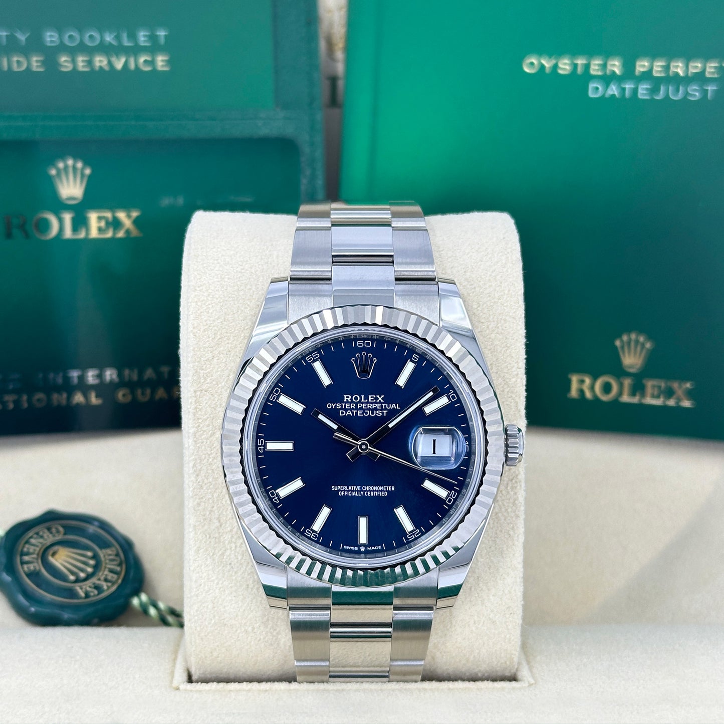 Rolex Datejust 41 Oystersteel and white gold Ref# 126334-0001