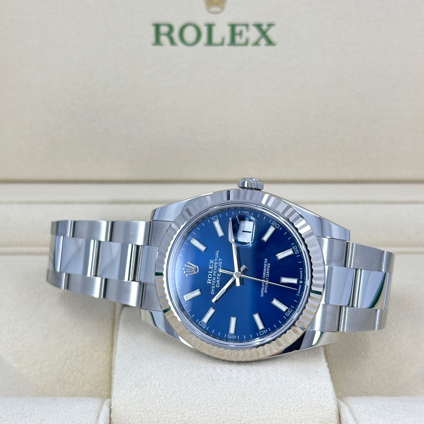 Rolex Datejust 41 Oystersteel and white gold Ref# 126334-0001