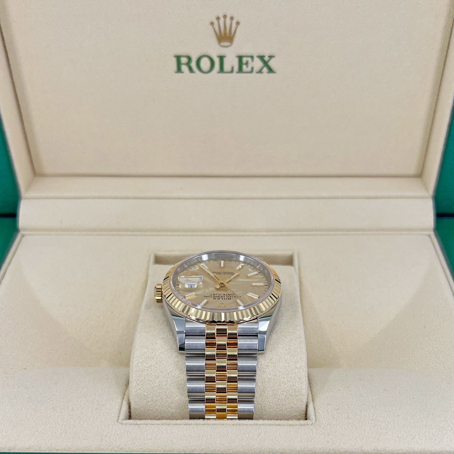 Rolex Datejust 36, 18k Yellow Gold and Stainless Steel, 36mm, Ref# 126233-0037