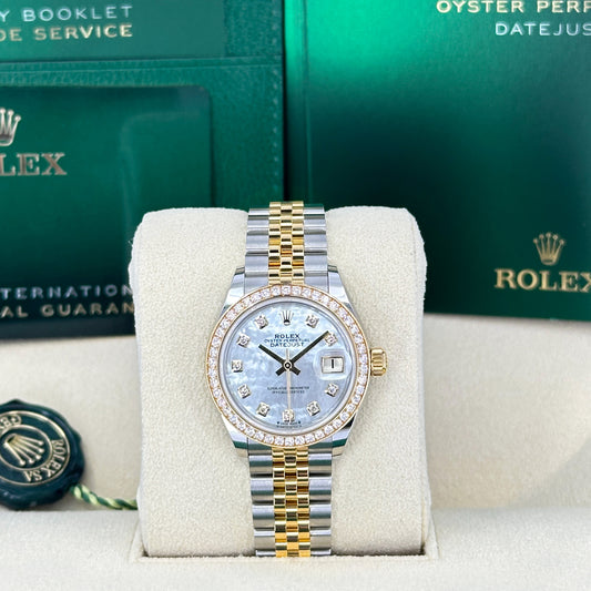 Rolex Lady-Datejust 28, Oystersteel and 18k Yellow Gold, Ref# 279383RBR-0019