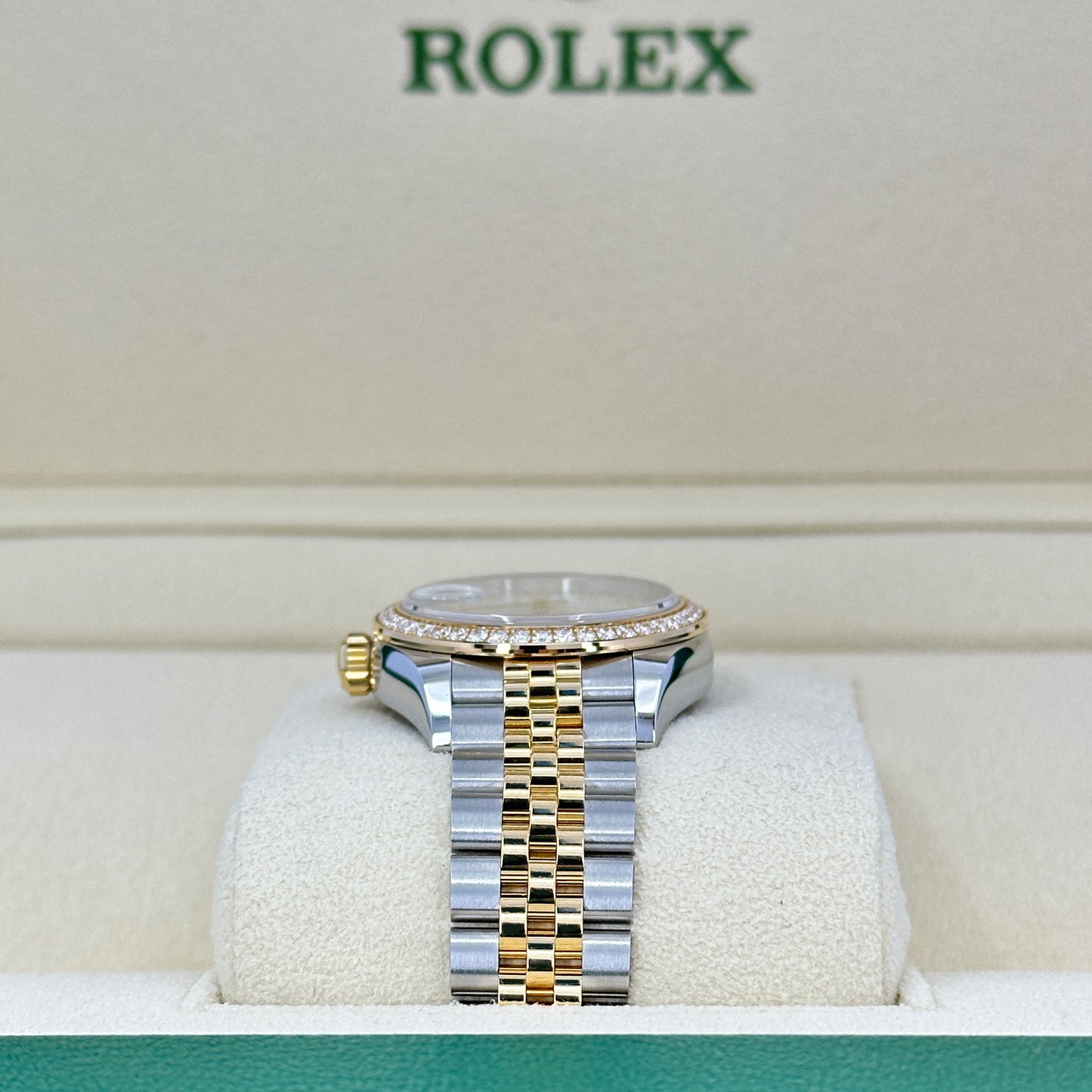 Rolex Lady-Datejust 28, Oystersteel and 18k Yellow Gold, Ref# 279383RBR-0019