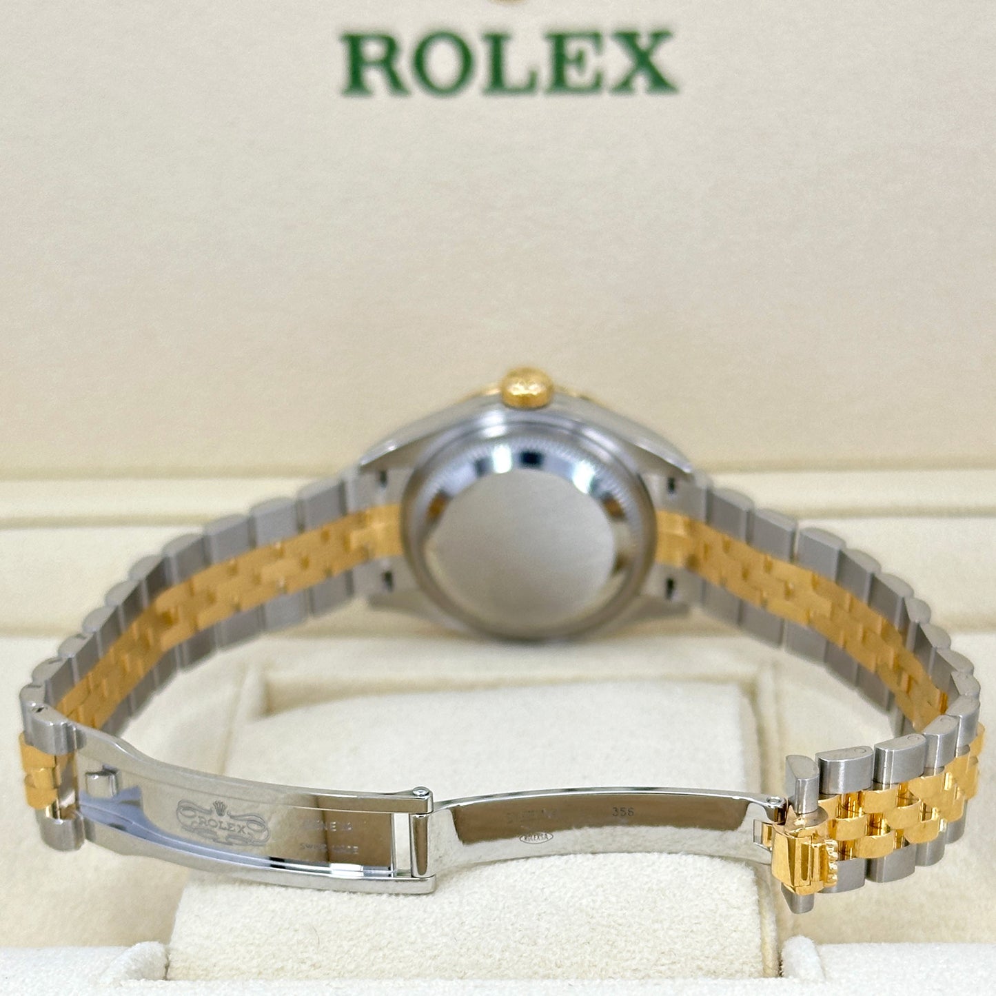 Rolex Lady-Datejust 28, Oystersteel and 18k Yellow Gold, Ref# 279383RBR-0019