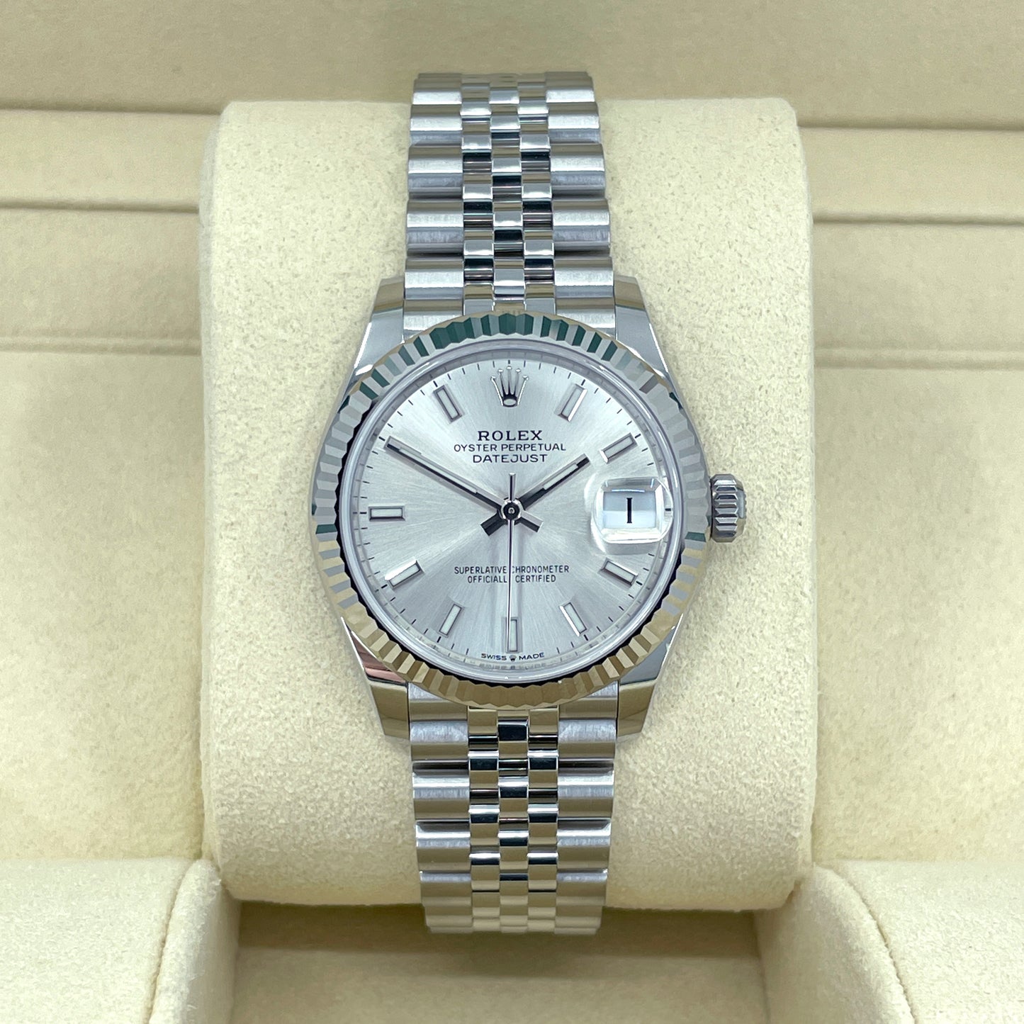 Rolex Datejust 31, Oystersteel and 18k White Gold, Ref# 278274-0012