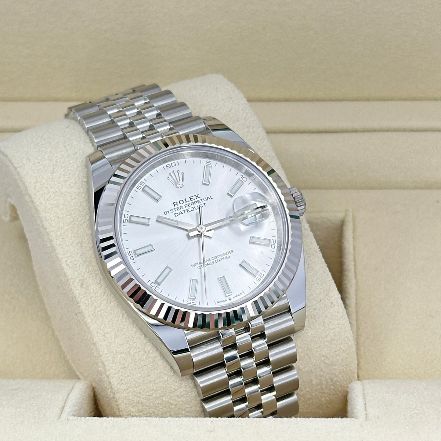 Rolex Datejust 41, Stainless Steel and 18k White Gold, 41mm, Ref# 126334-0004