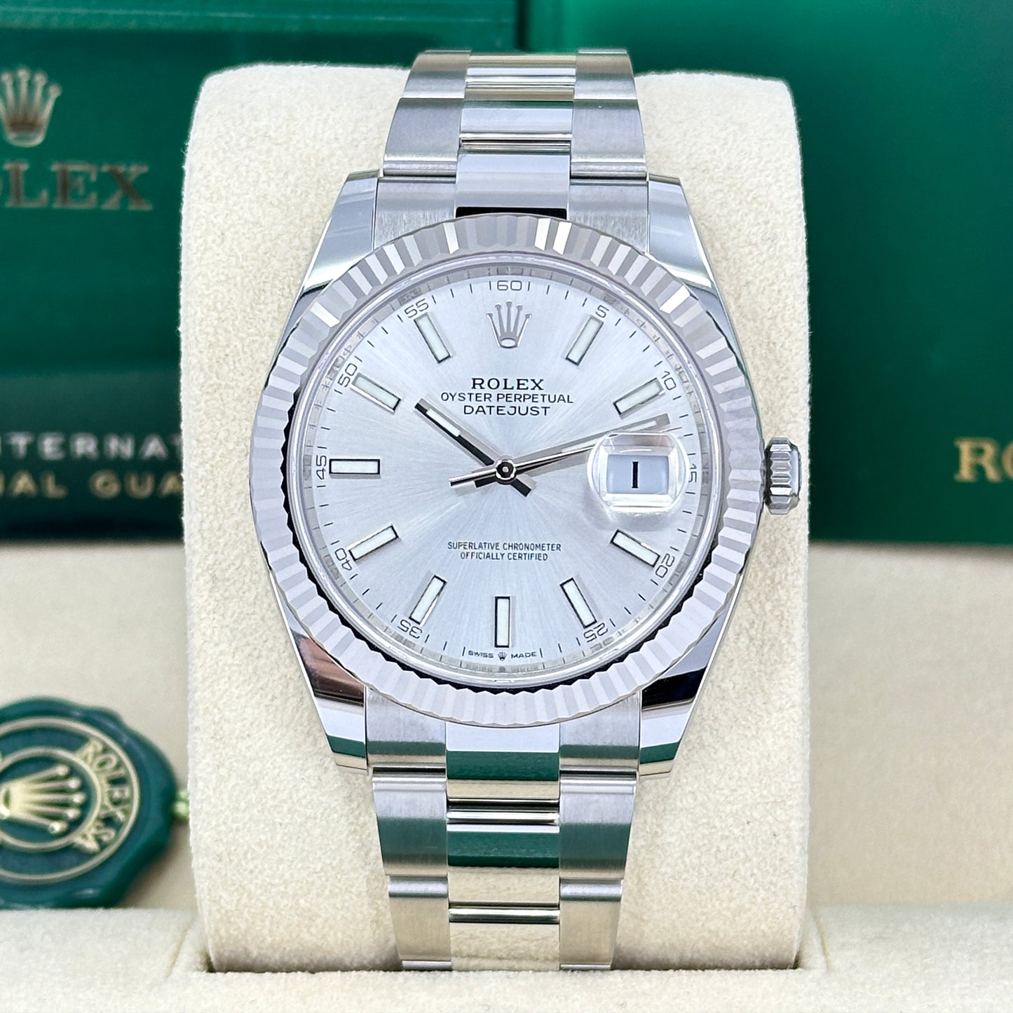 Rolex Datejust 41, Stainless Steel and 18k White Gold, 41mm, Ref# 126334-0003