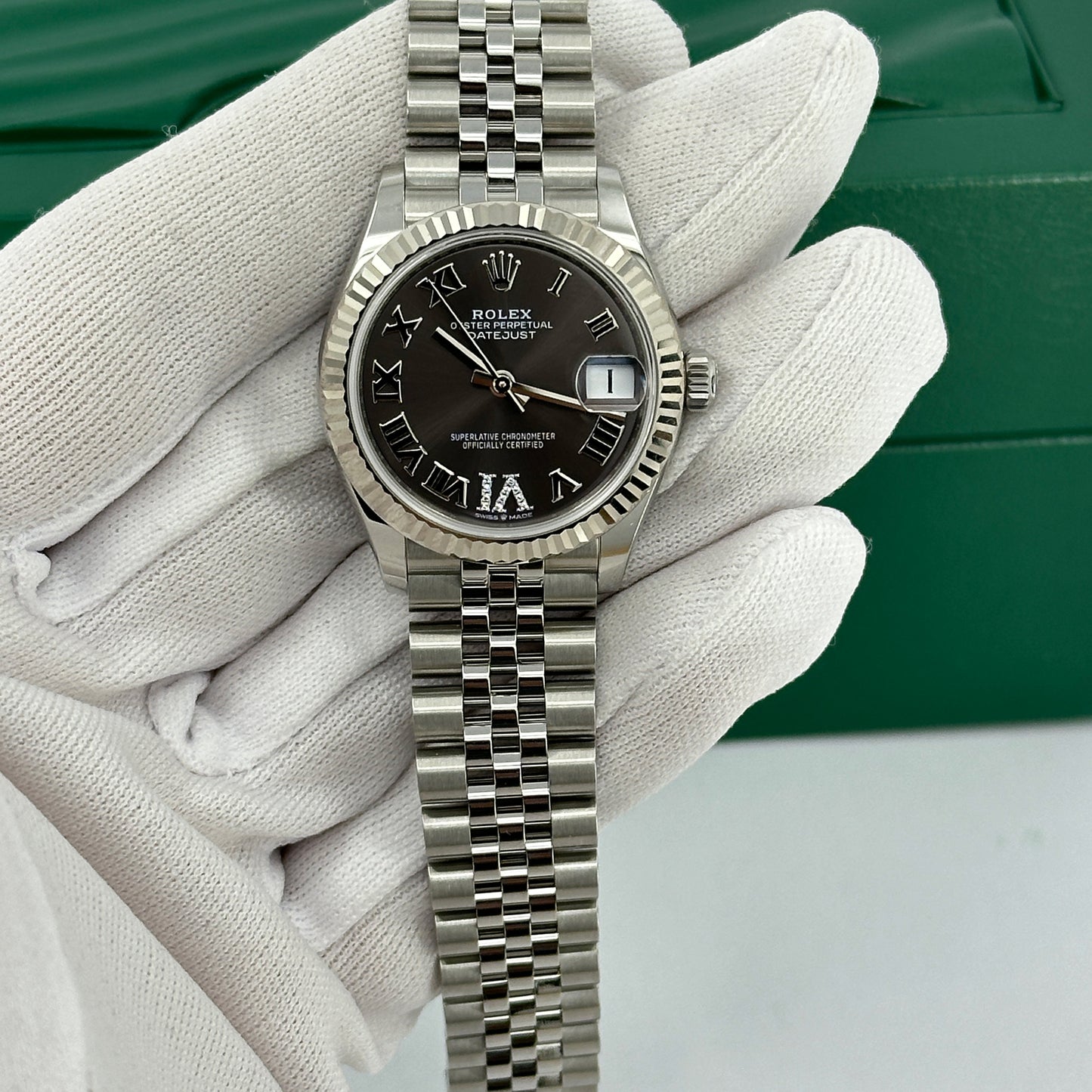 Rolex Datejust 31, Oystersteel and 18k White Gold, Ref# 278274-0028