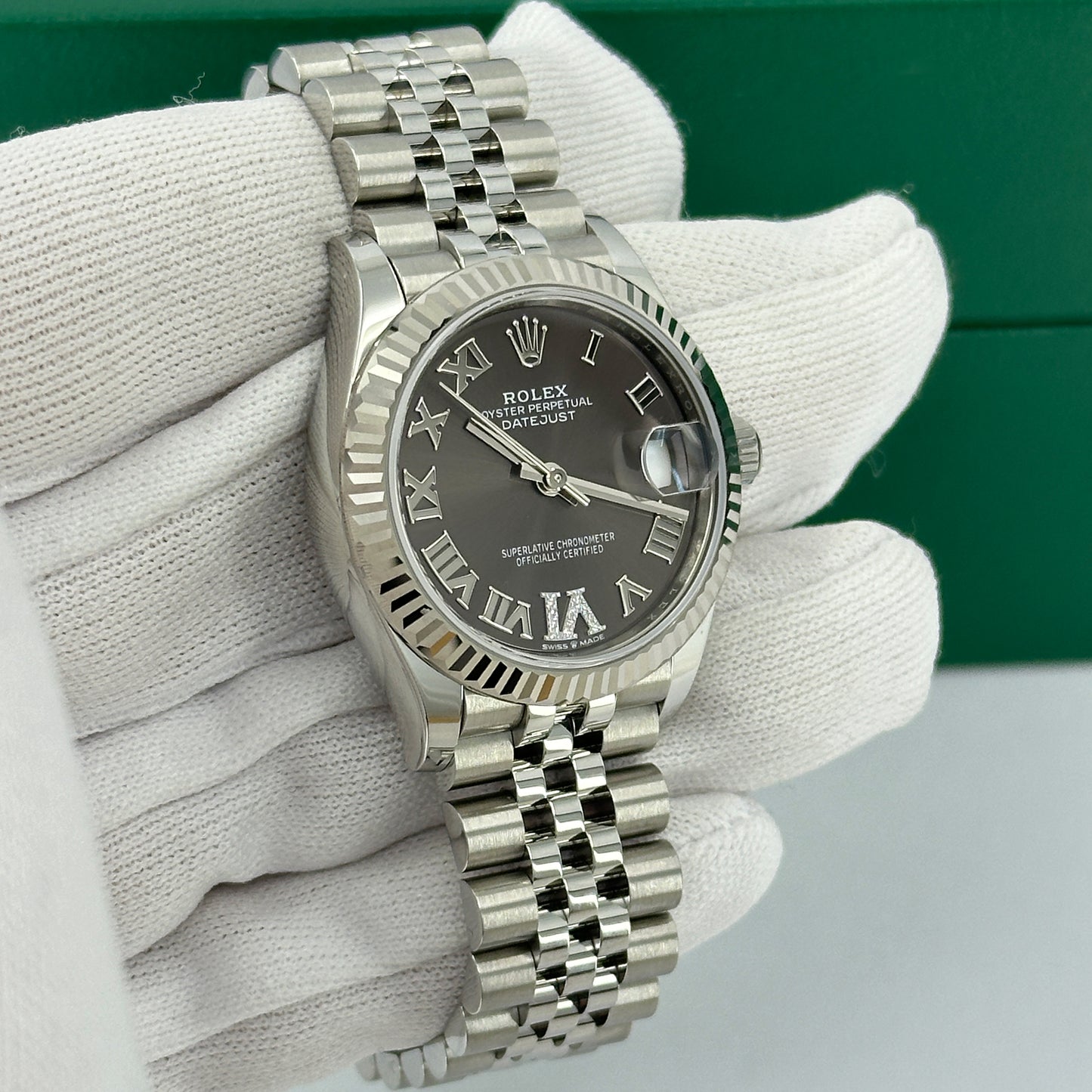 Rolex Datejust 31, Oystersteel and 18k White Gold, Ref# 278274-0028