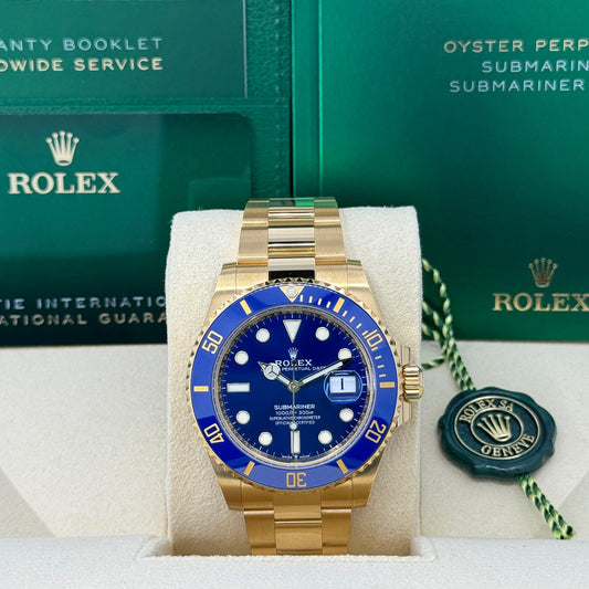 Rolex Submariner Date, 18k Yellow Gold, 41mm, Ref# 126618lb-0002