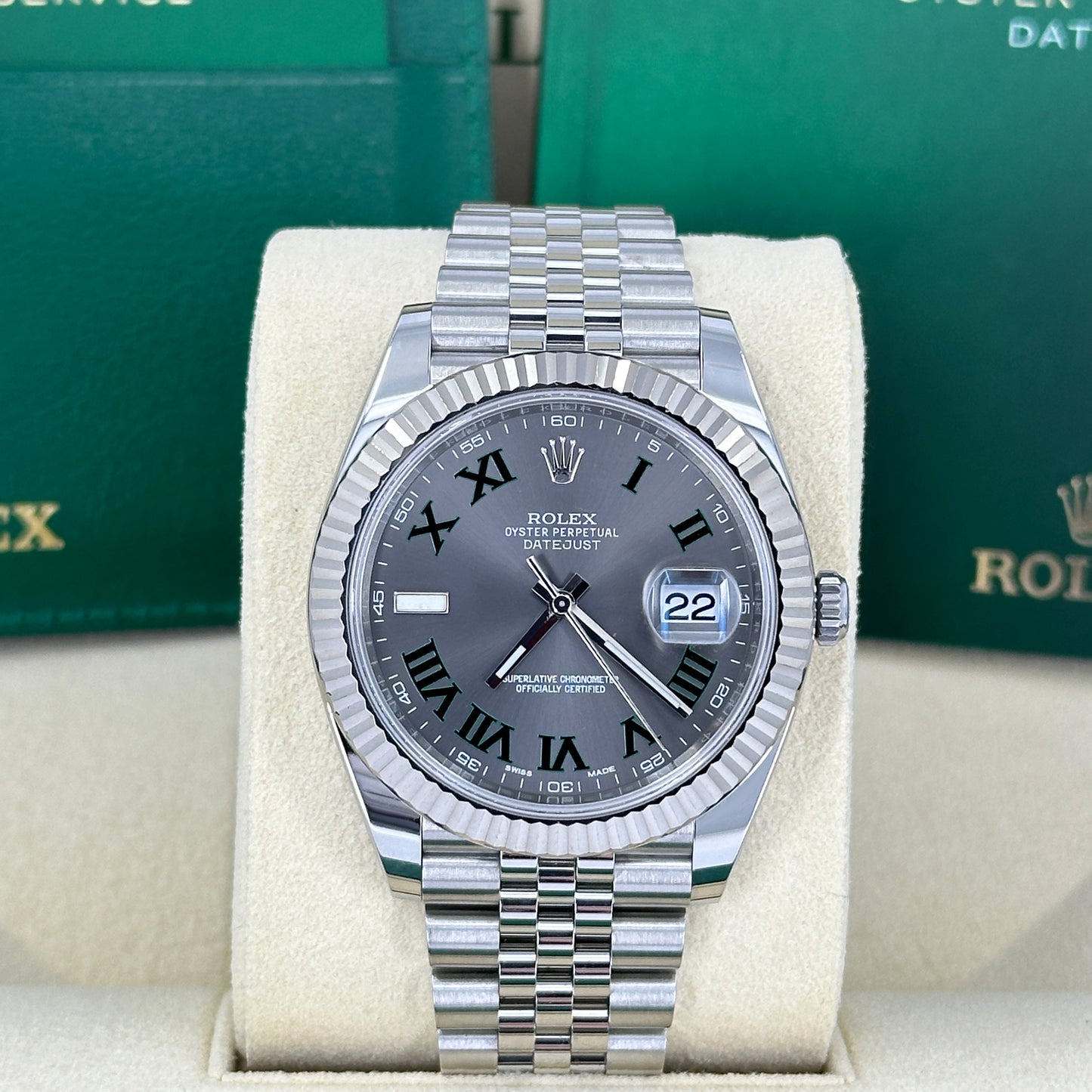 Rolex Datejust 41, Stainless Steel and 18k White Gold, 41mm, Ref# 126334-0022