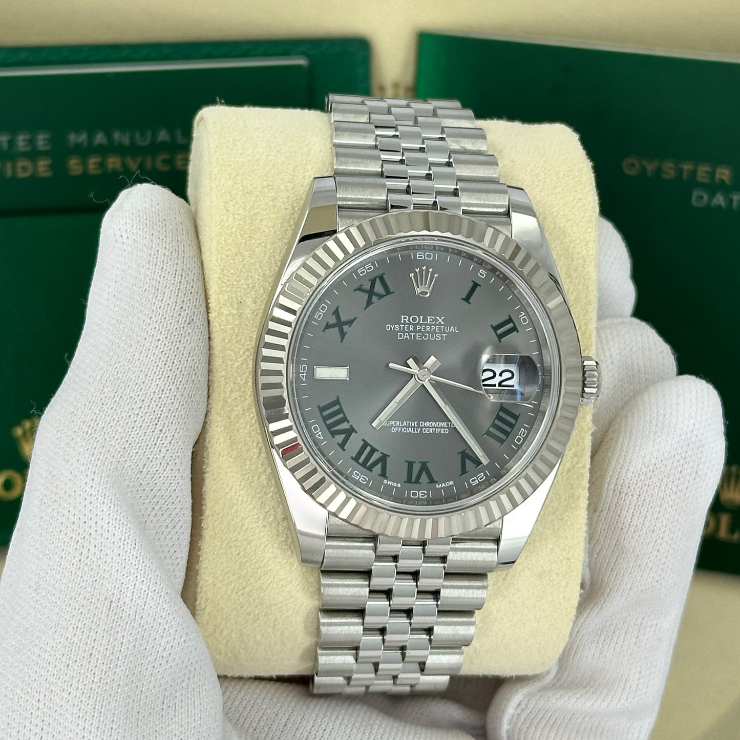 Rolex Datejust 41, Stainless Steel and 18k White Gold, 41mm, Ref# 126334-0022