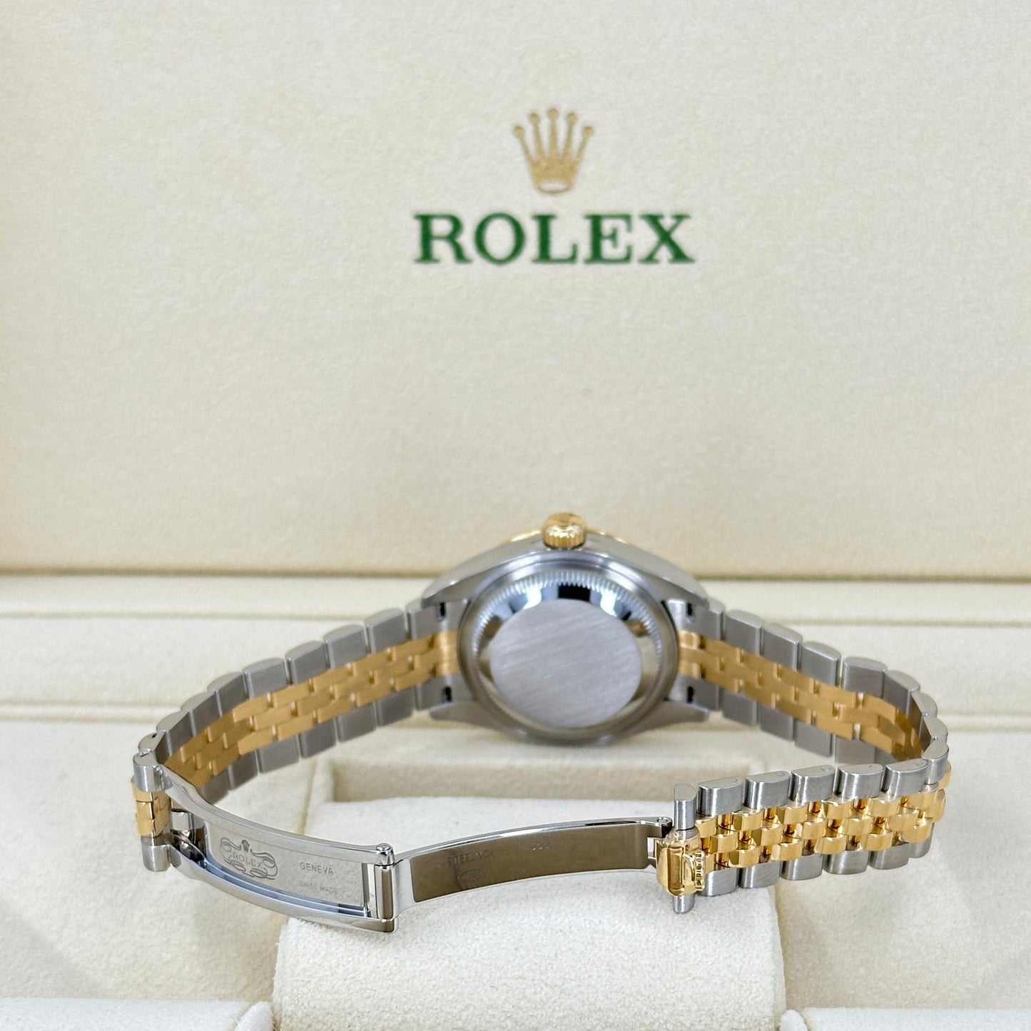 Rolex Lady-Datejust 28, Oystersteel and 18k Yellow Gold, Ref# 279383RBR-0021