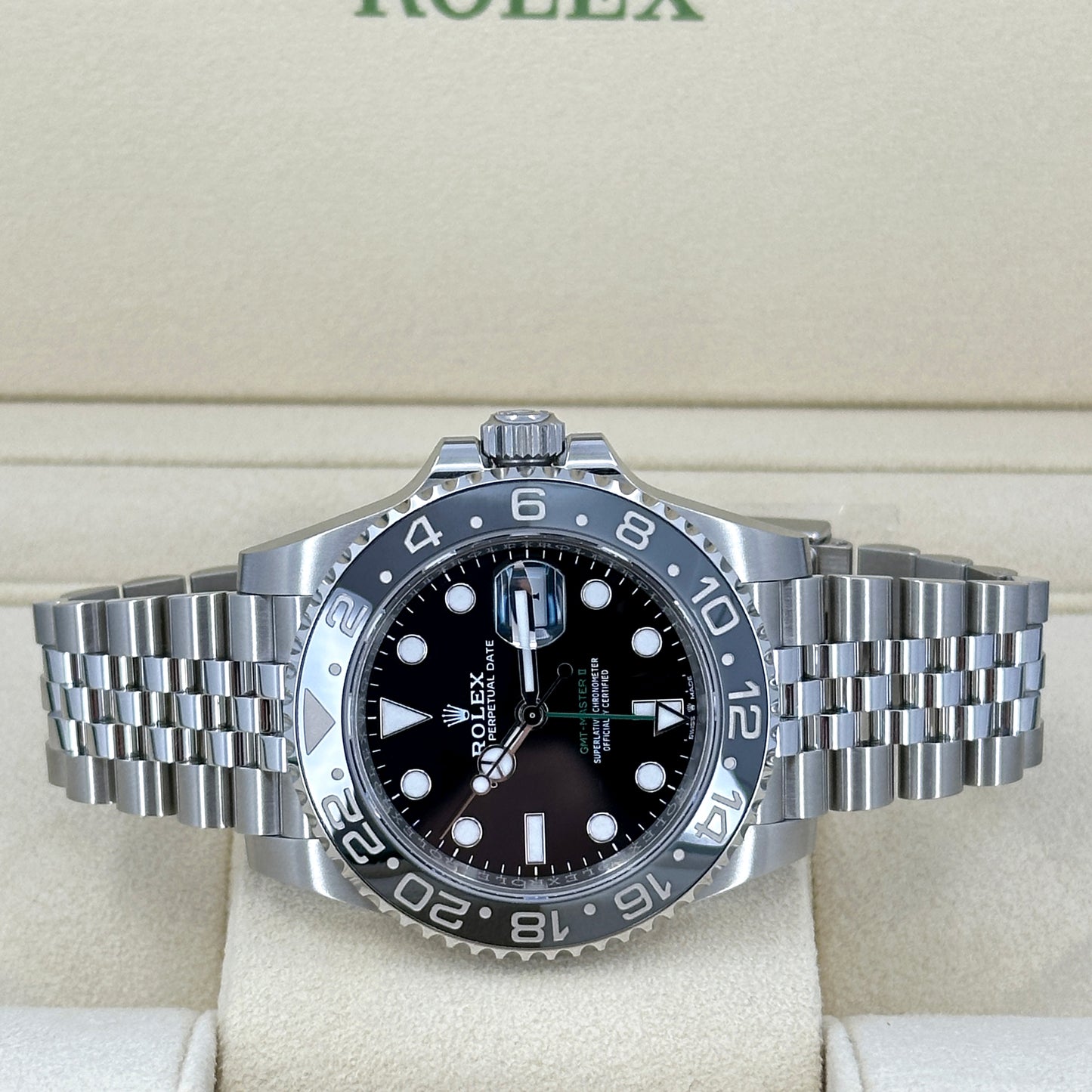 Unworn Rolex GMT-Master II Bruce Wayne, Jubilee, Ref# 126710grnr-0003